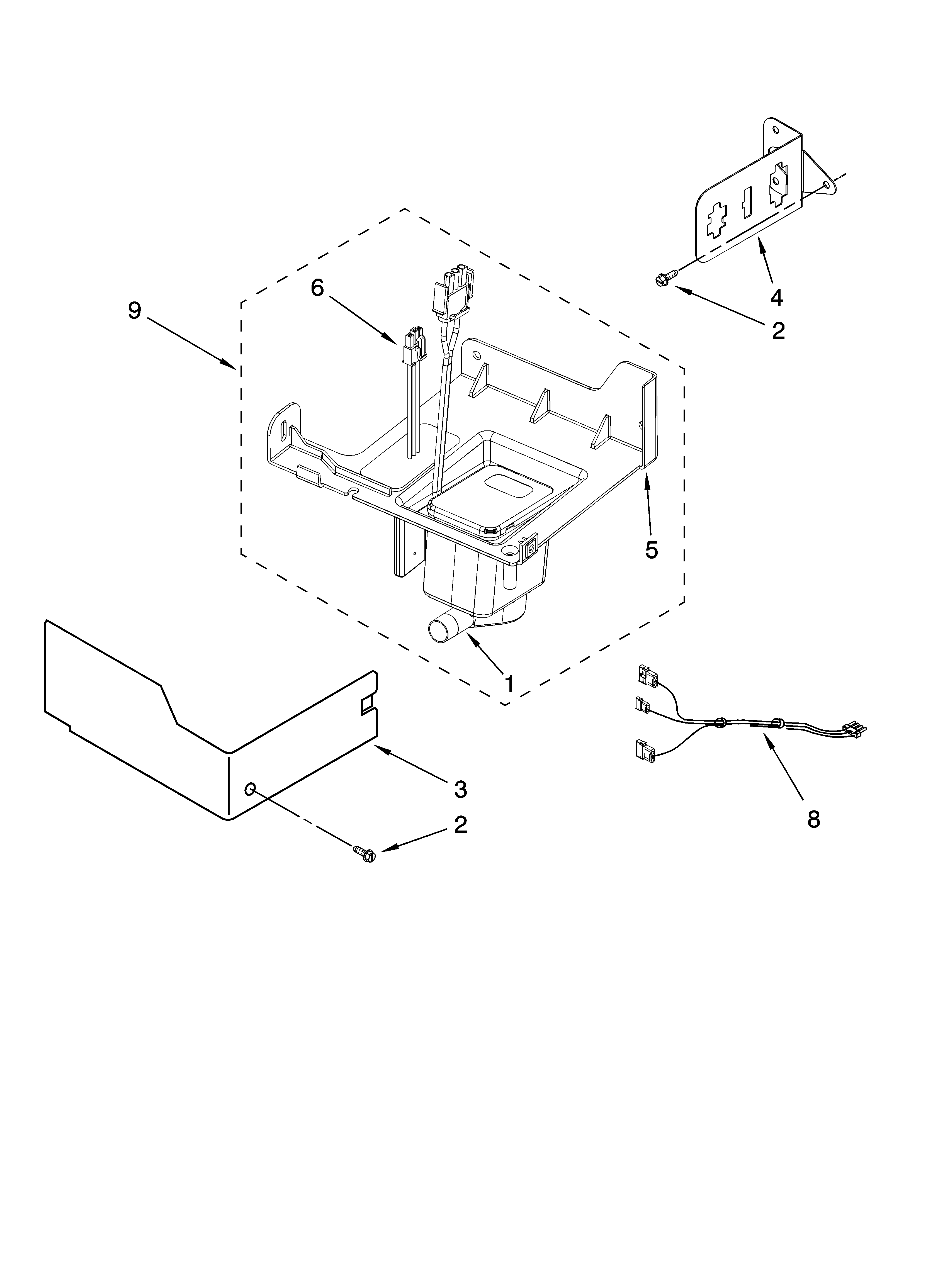 KitchenAid KUIC18NNTS1 pump parts diagram