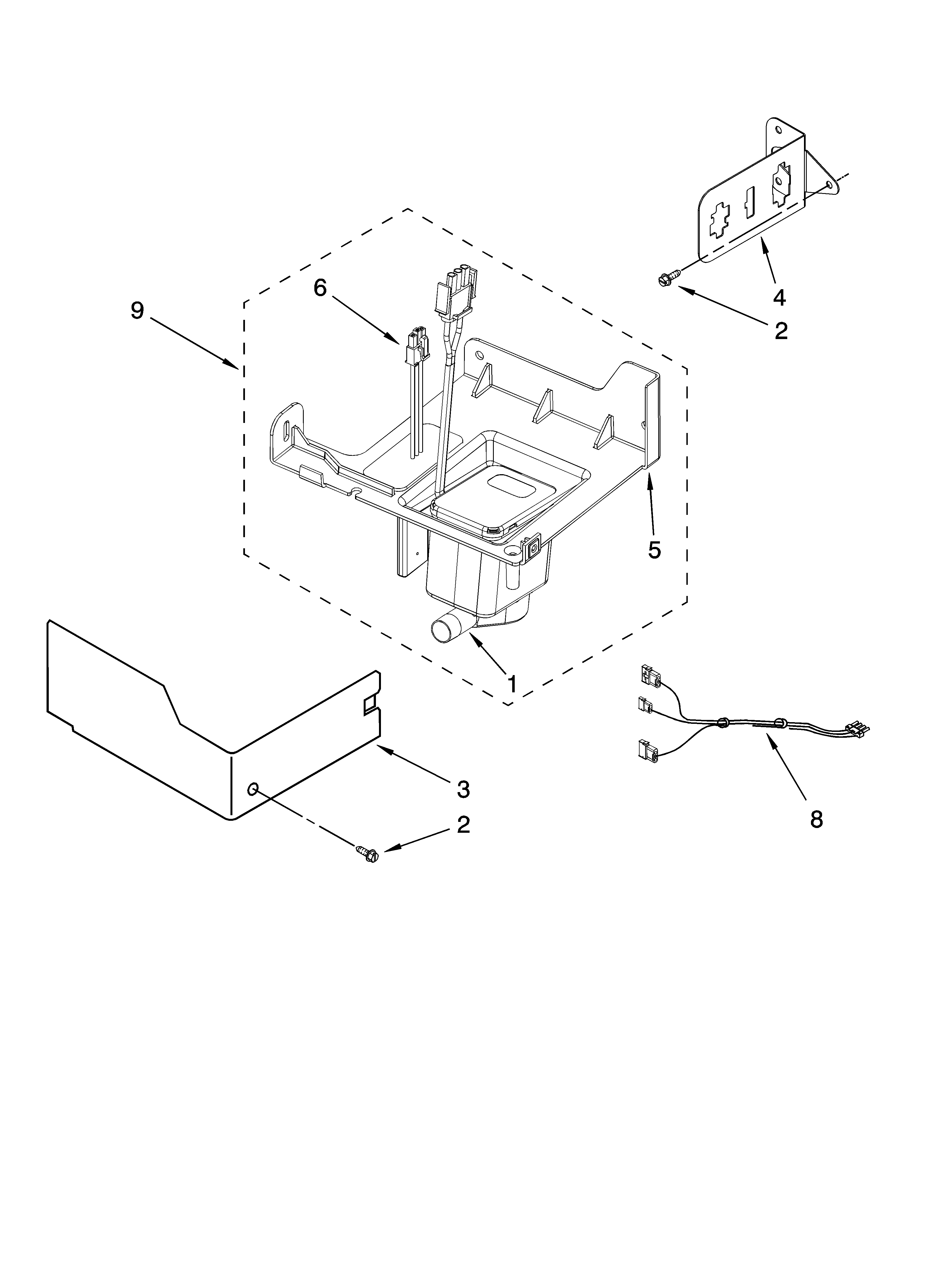 KitchenAid KUIC18PNTS1 pump parts diagram