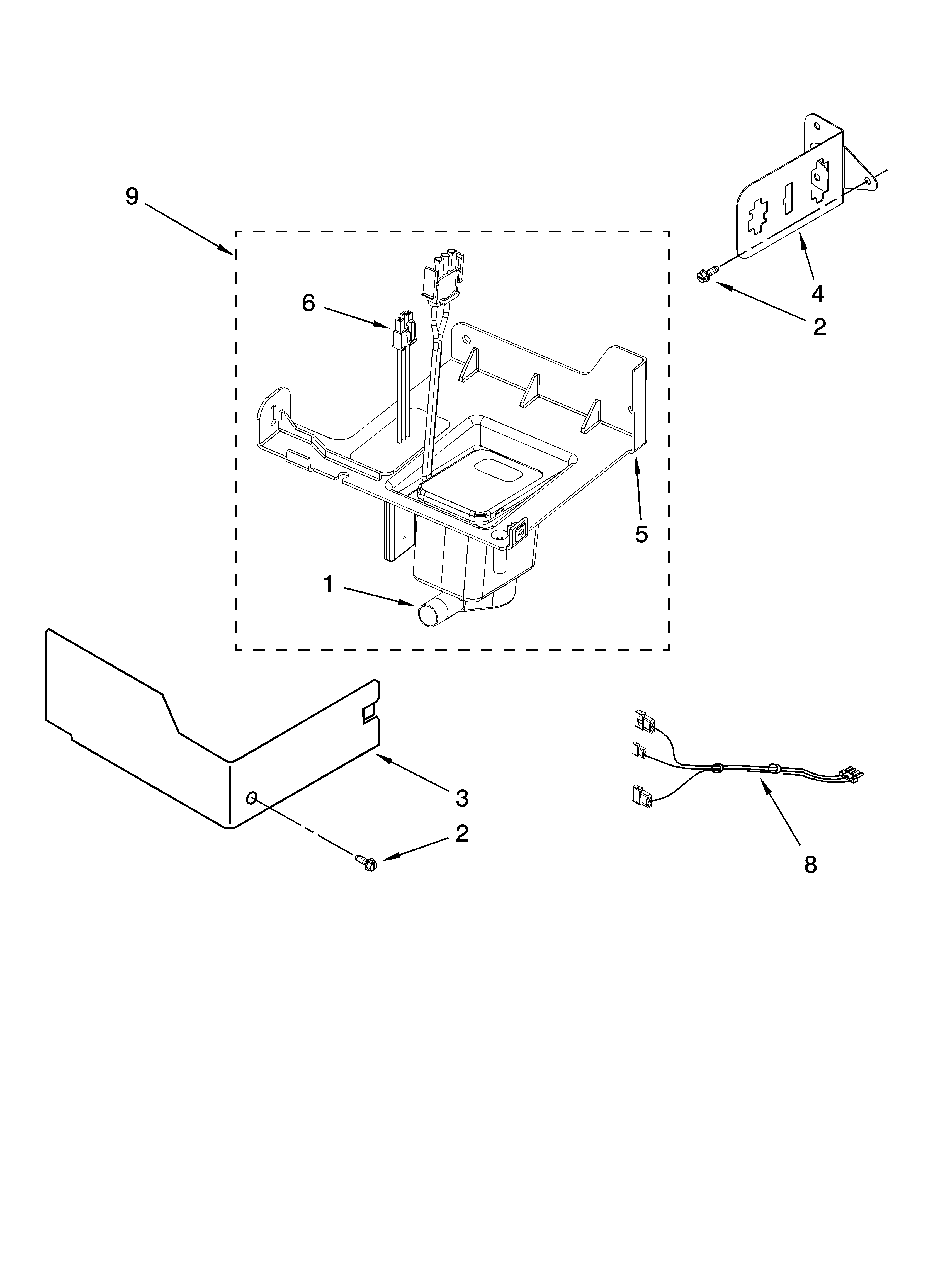 KitchenAid KUIS18PNTW1 pump parts diagram