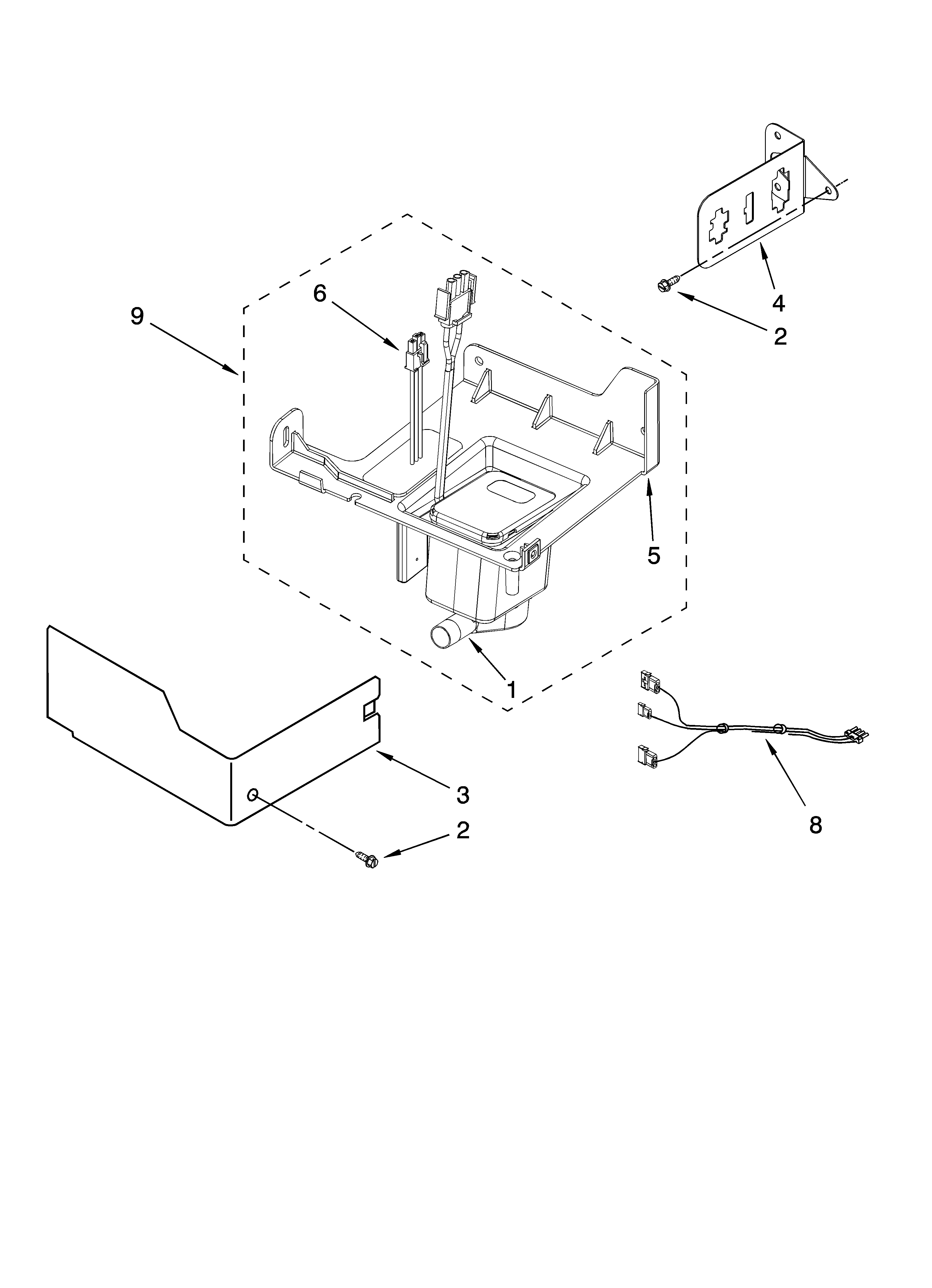 Jenn-Air JIM158XBRS1 pump parts diagram