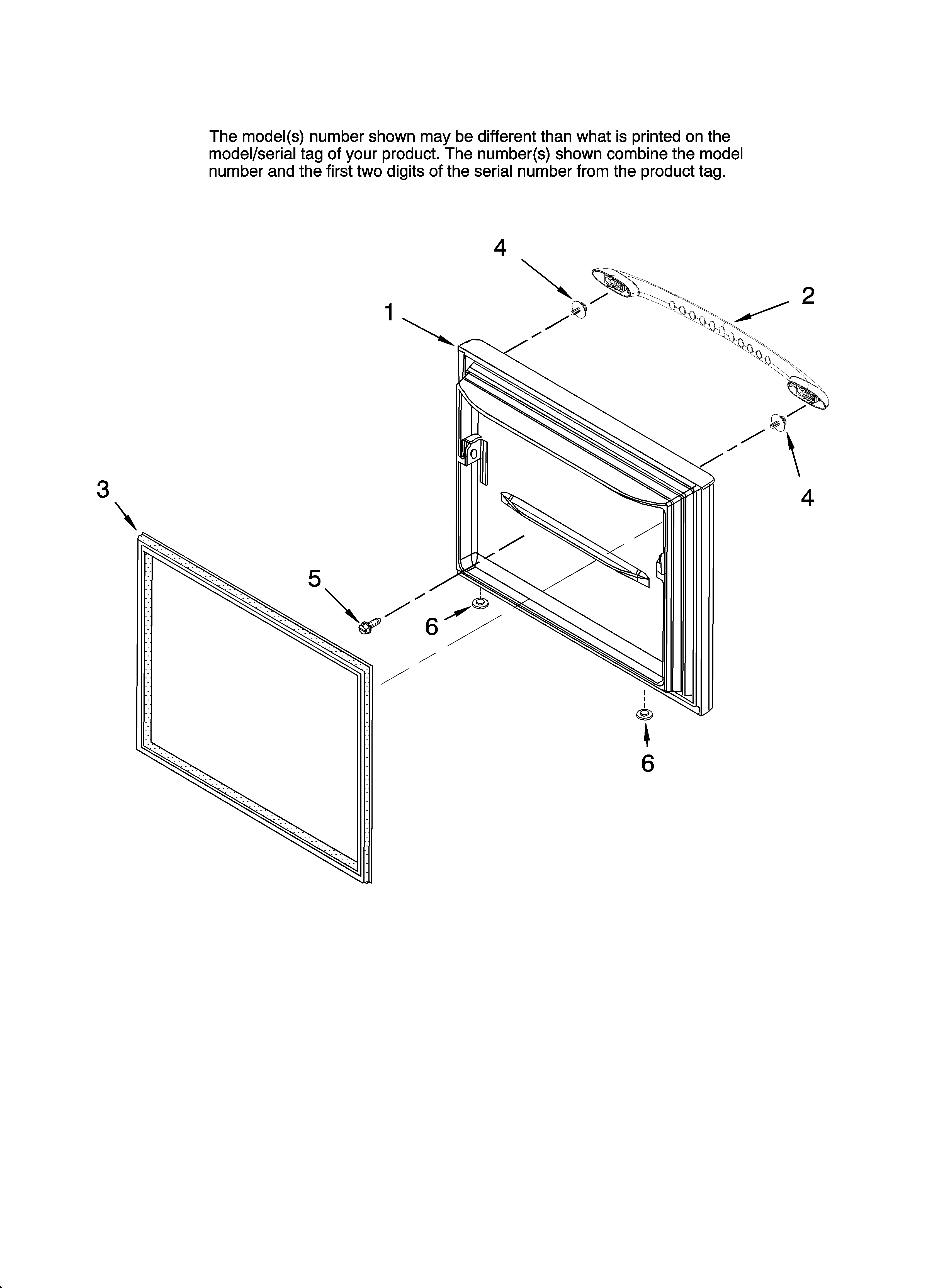 Maytag MBF2255KEB11 freezer door parts diagram