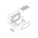 KitchenAid KBLO36FTX02 freezer door and basket parts diagram