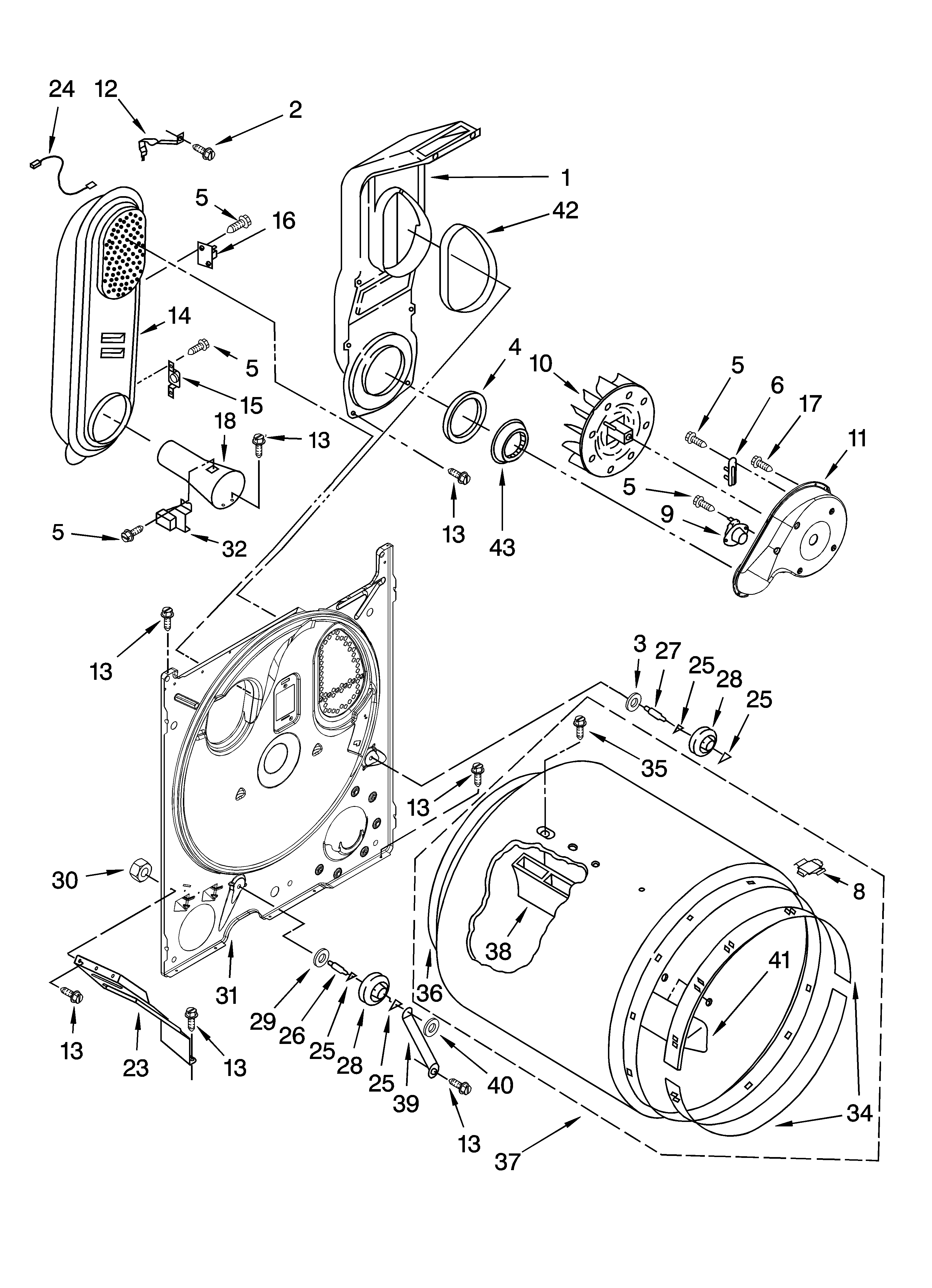 Maytag 7MMGD6630TQ0 bulkhead parts diagram