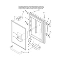 Maytag MBF2256KEW11 refrigerator door parts diagram