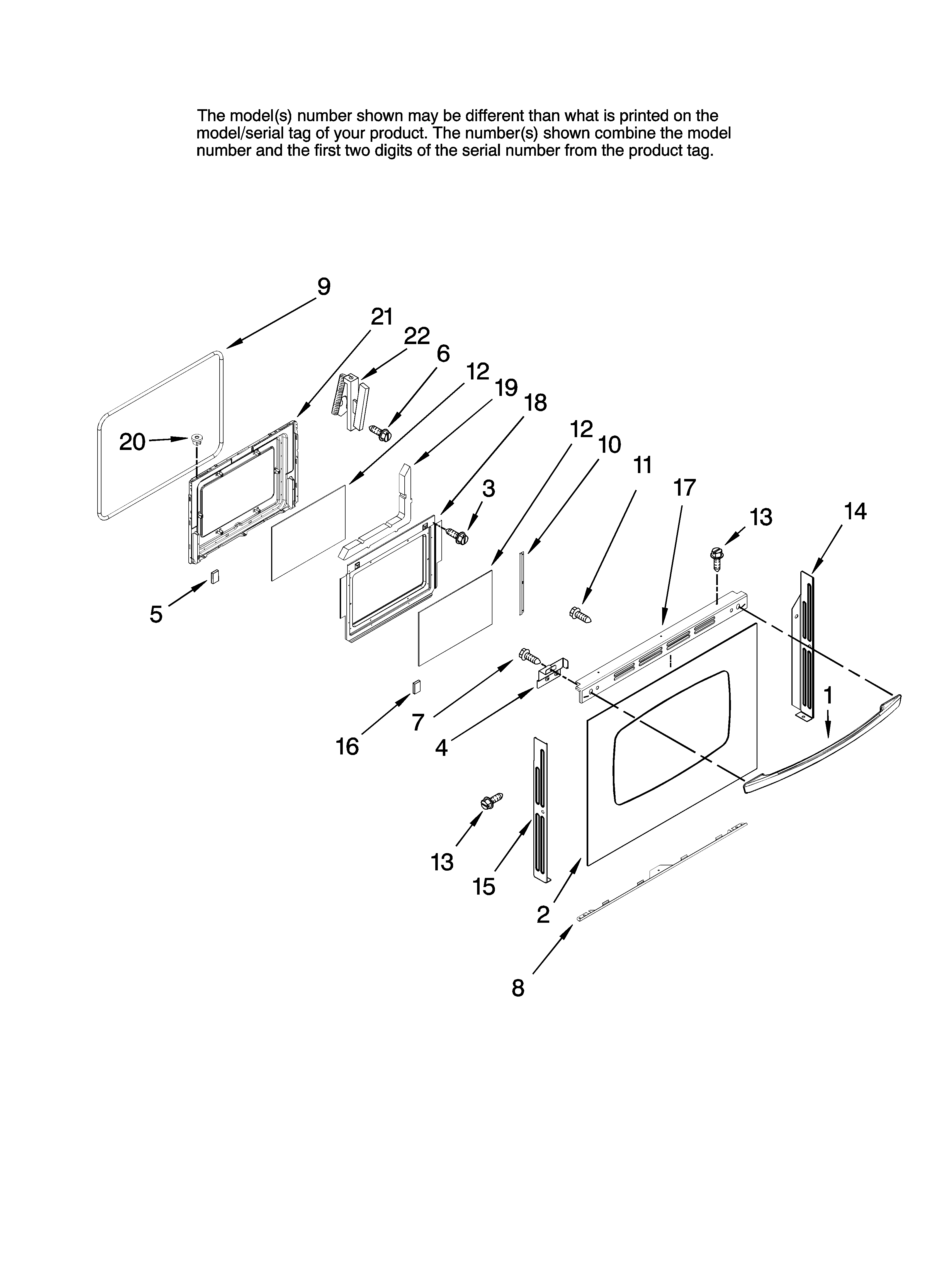 Maytag MGR6775BDB13 lower door parts diagram
