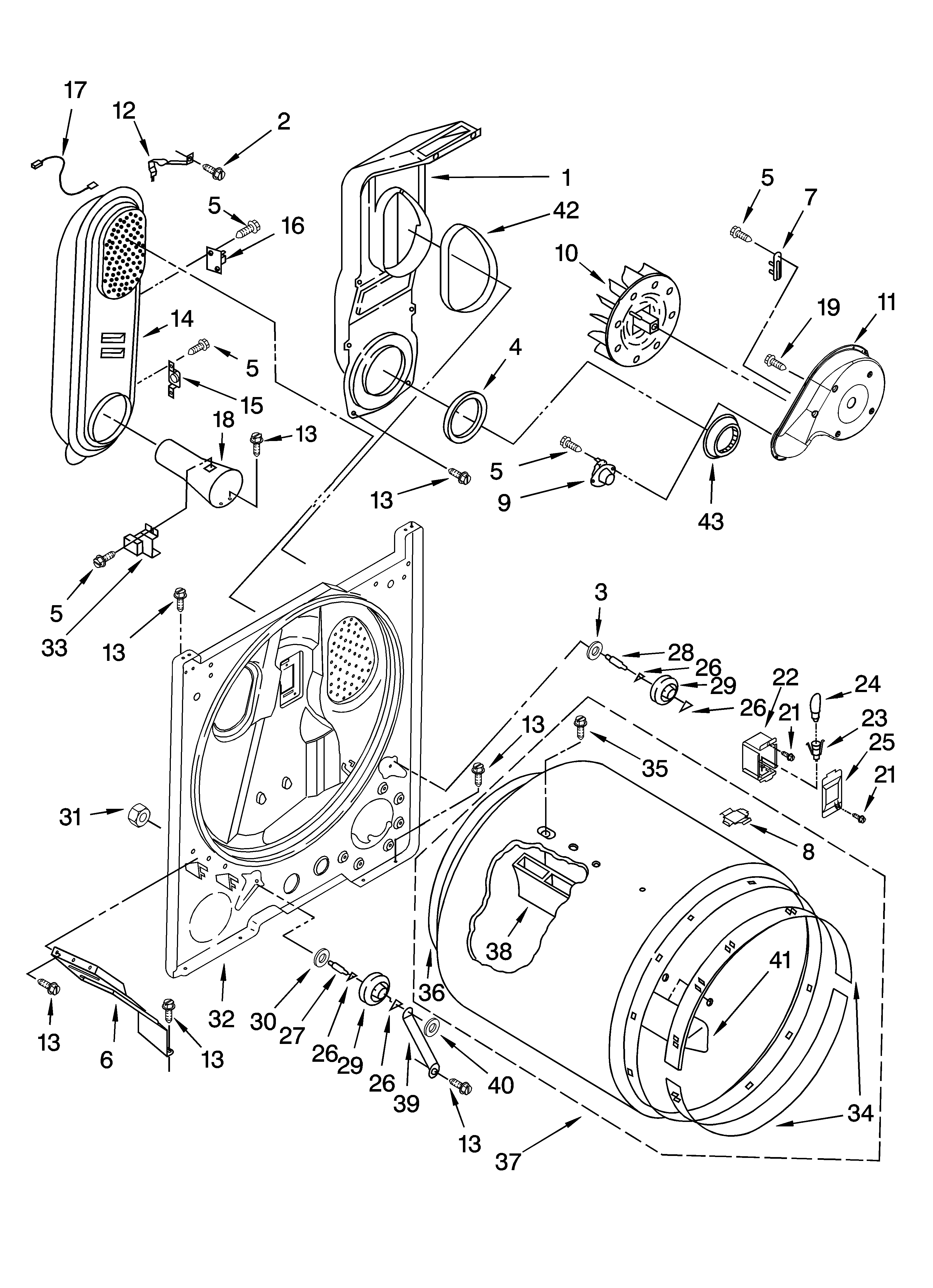 Whirlpool 7MWG87640SW0 bulkhead parts diagram