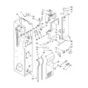 KitchenAid KSSO48QTX00 freezer liner and air flow parts diagram