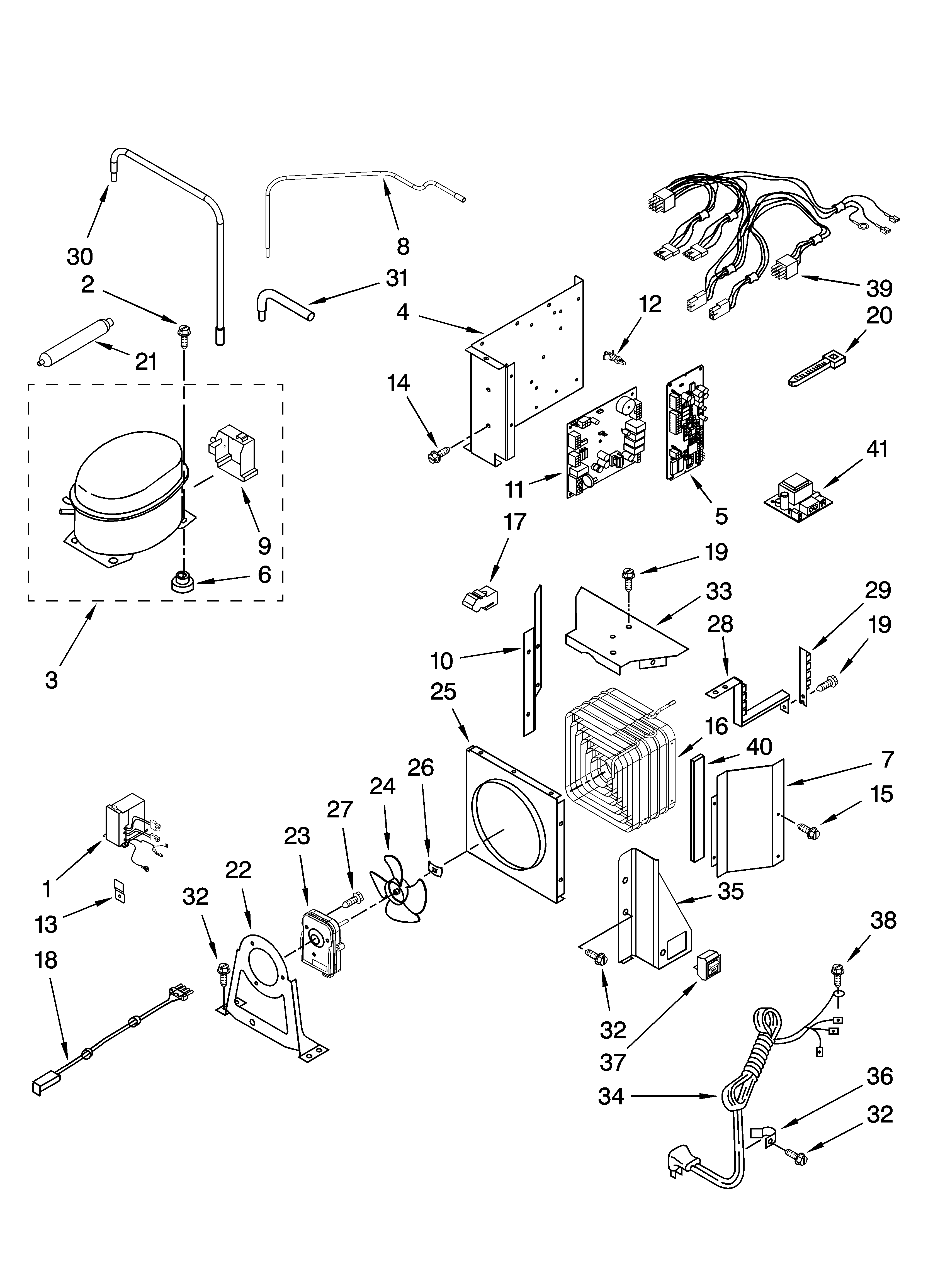 KitchenAid KSSO48QTB00 upper unit parts diagram