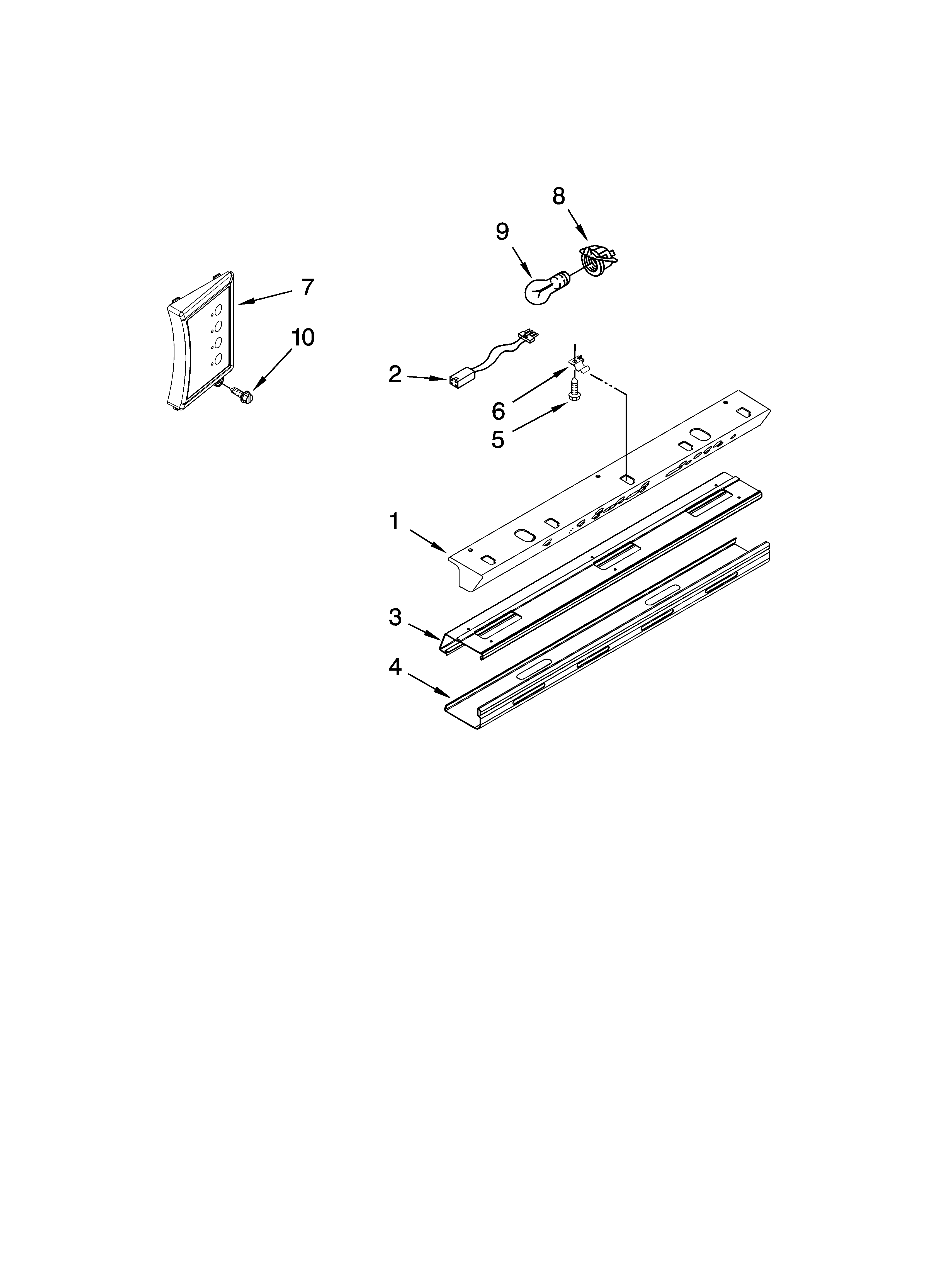 KitchenAid KSSS48FTX00 control panel parts diagram