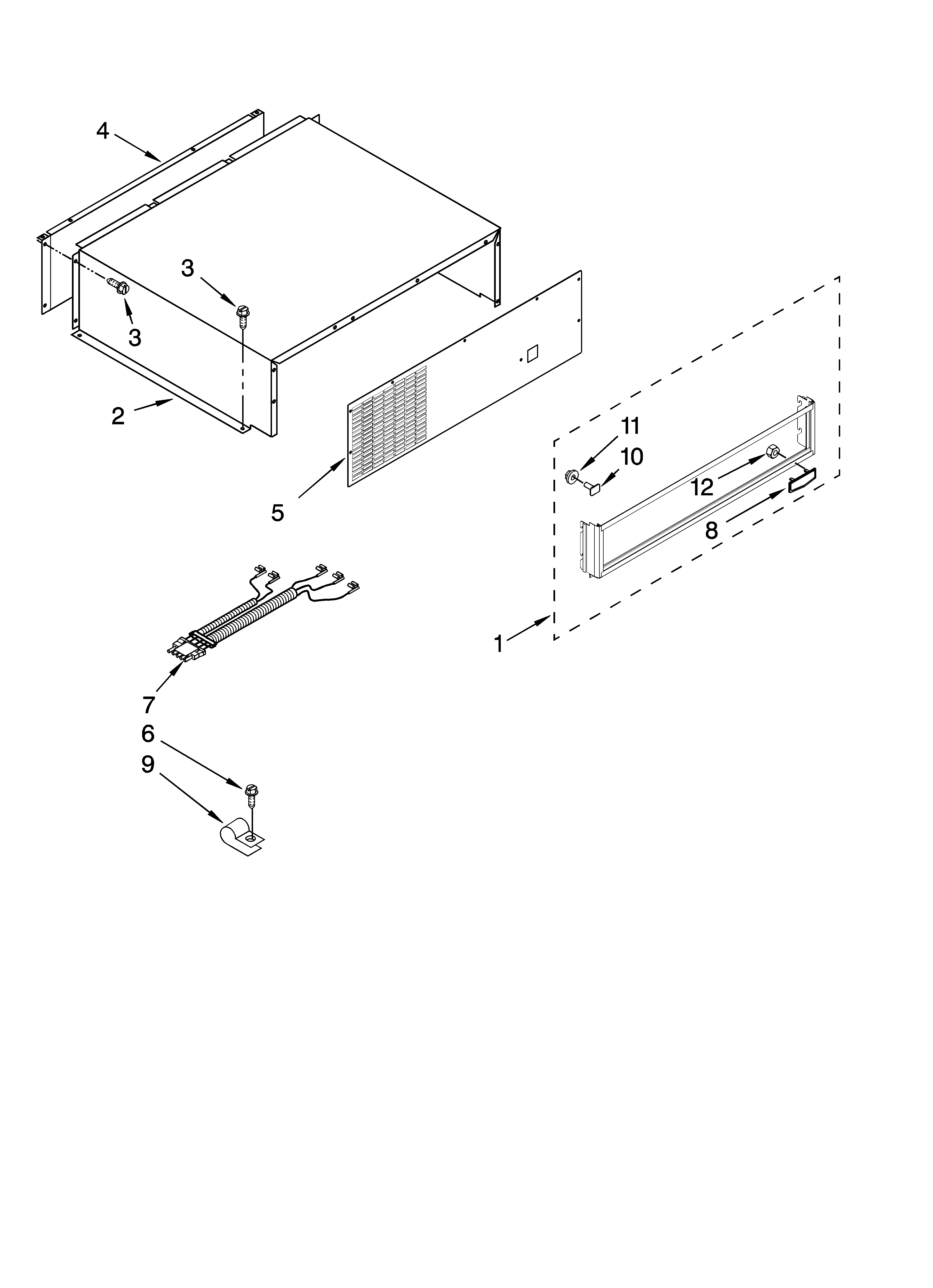 KitchenAid KSSS48FTX00 top grille and unit cover parts diagram