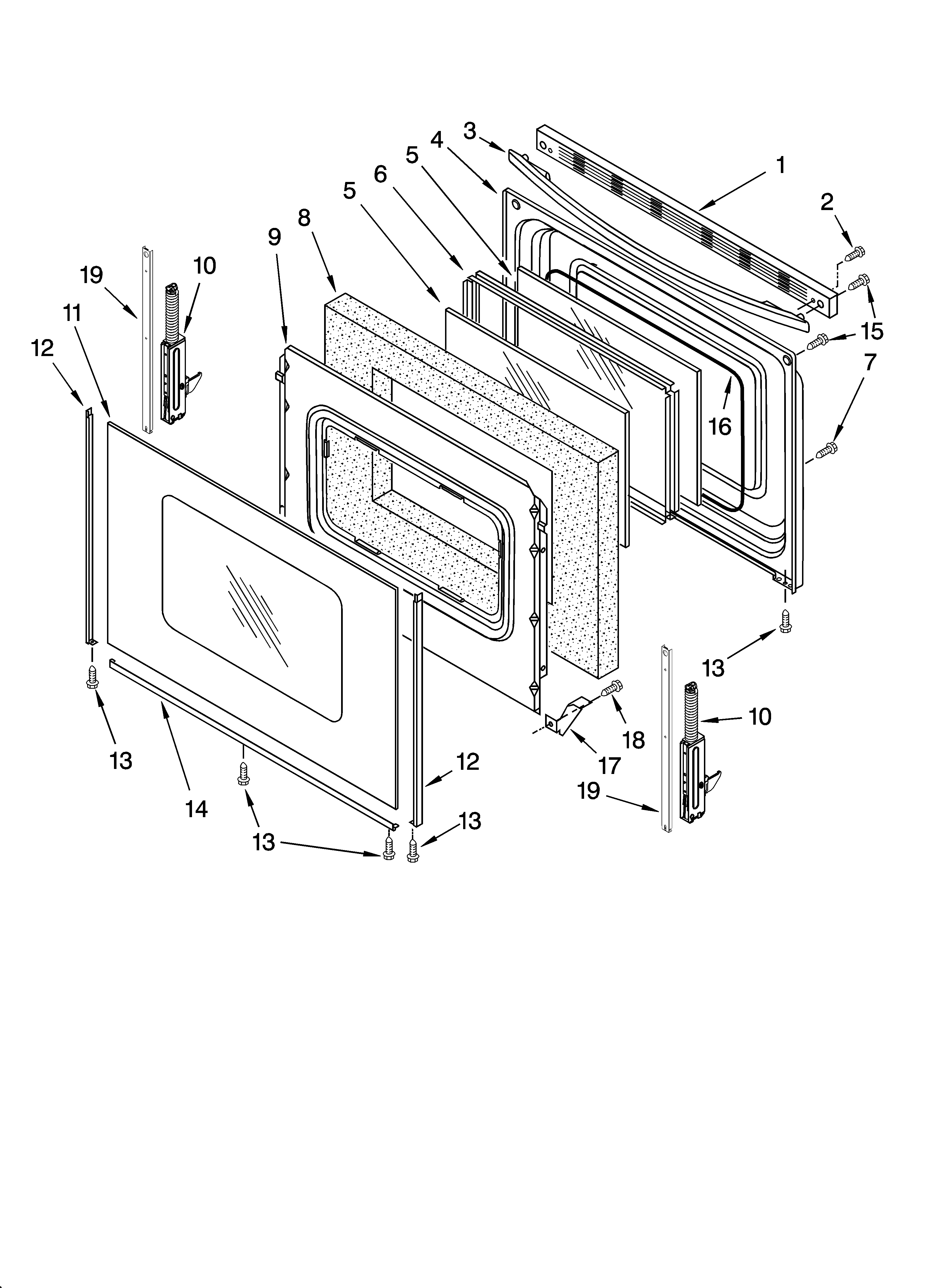 Whirlpool RF262LXSQ4 door parts, optional parts (not included) diagram