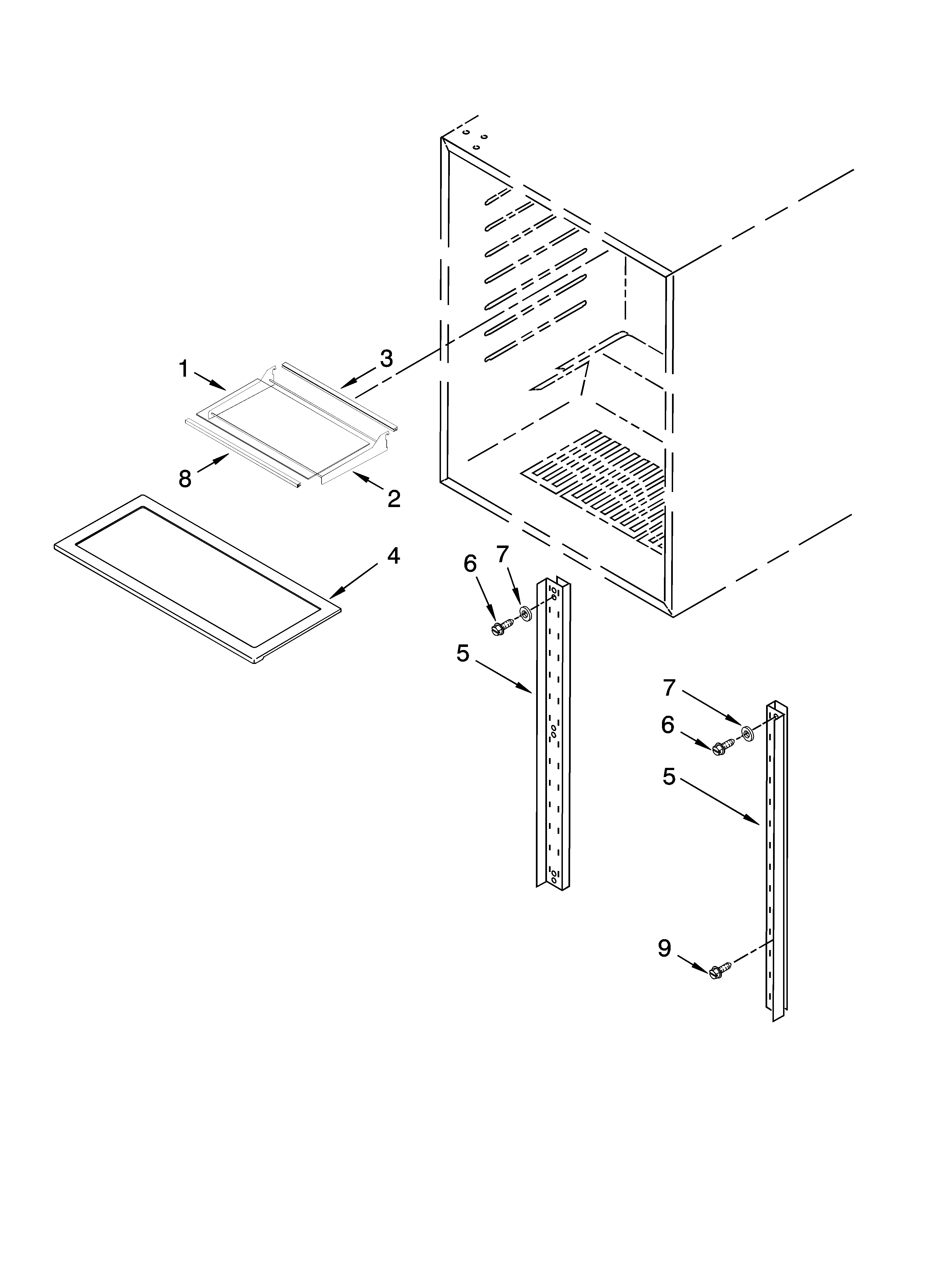 Jenn-Air JUR248LBCX00 shelf parts diagram