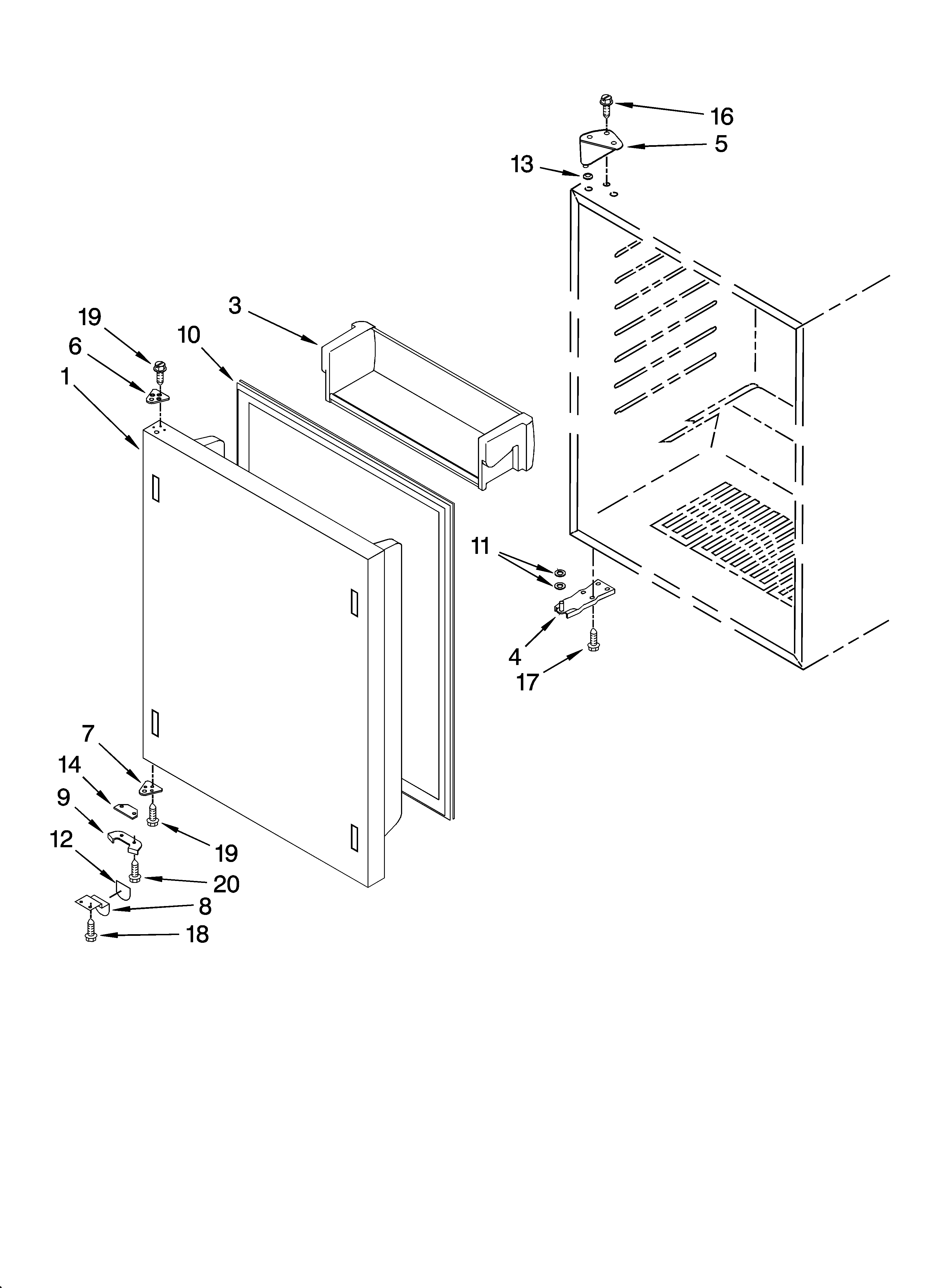 Jenn-Air JUR248LBCX00 door parts diagram