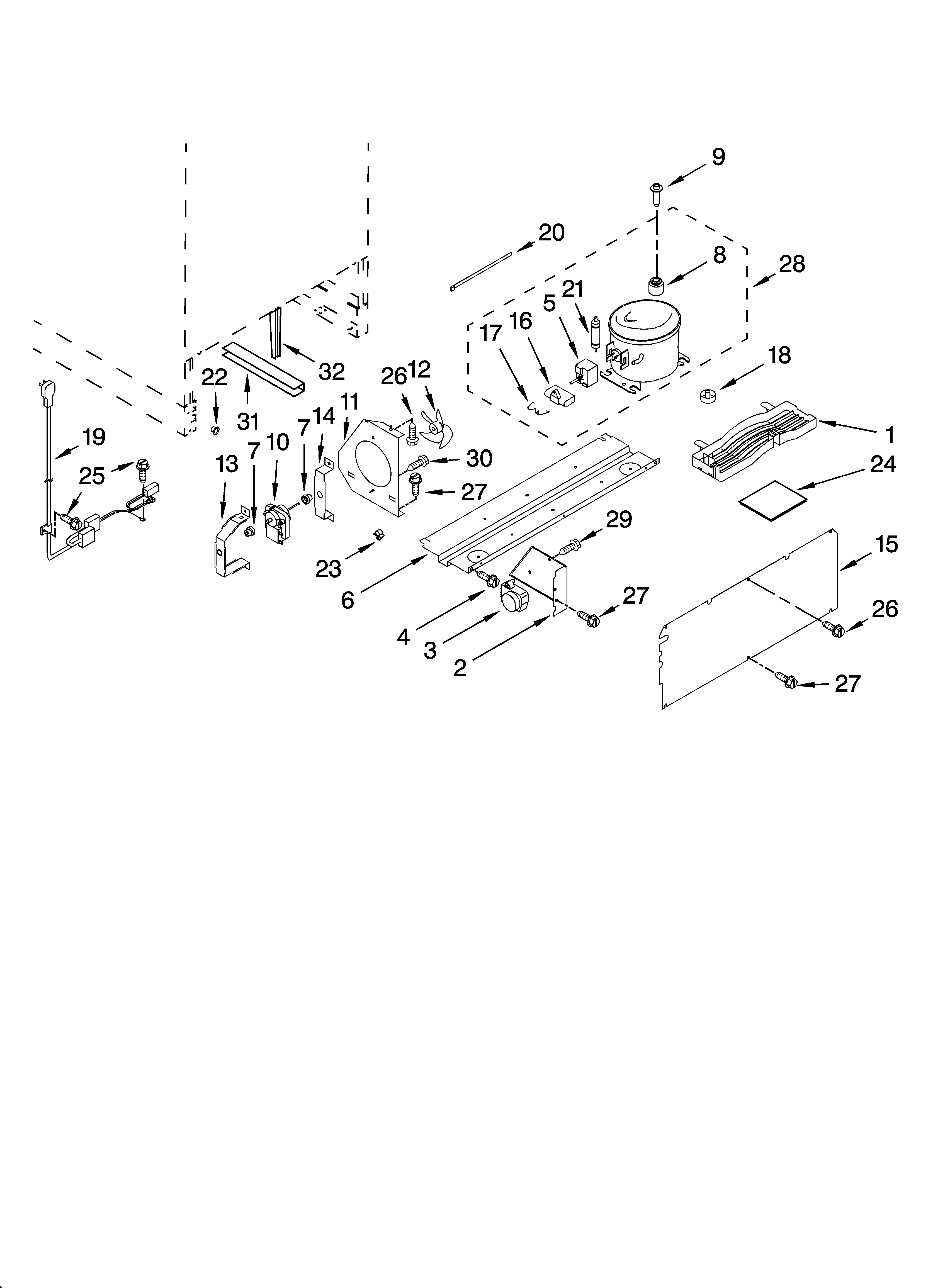 Jenn-Air JUR248LBCX00 unit parts diagram