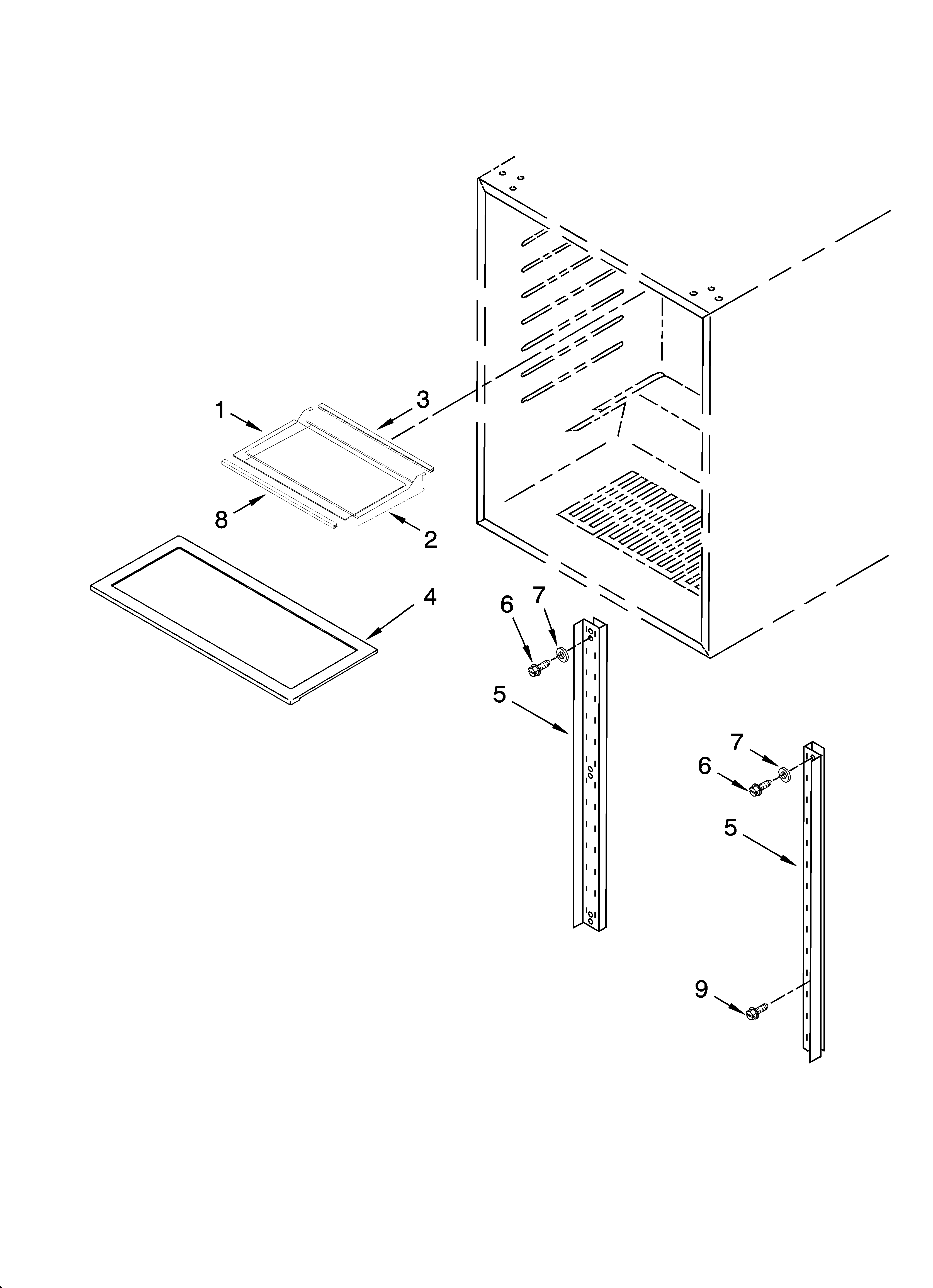 Jenn-Air JUR248LBEB00 shelf parts diagram