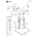 Maytag MGD5721TQ0 top and console parts diagram