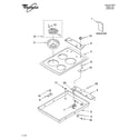 Whirlpool RCS3014RS02 cooktop parts diagram