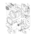 Whirlpool WED8300SW2 bulkhead parts diagram