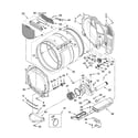 Whirlpool WED8410SW2 bulkhead parts diagram