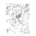 Whirlpool WED9400ST0 cabinet parts diagram