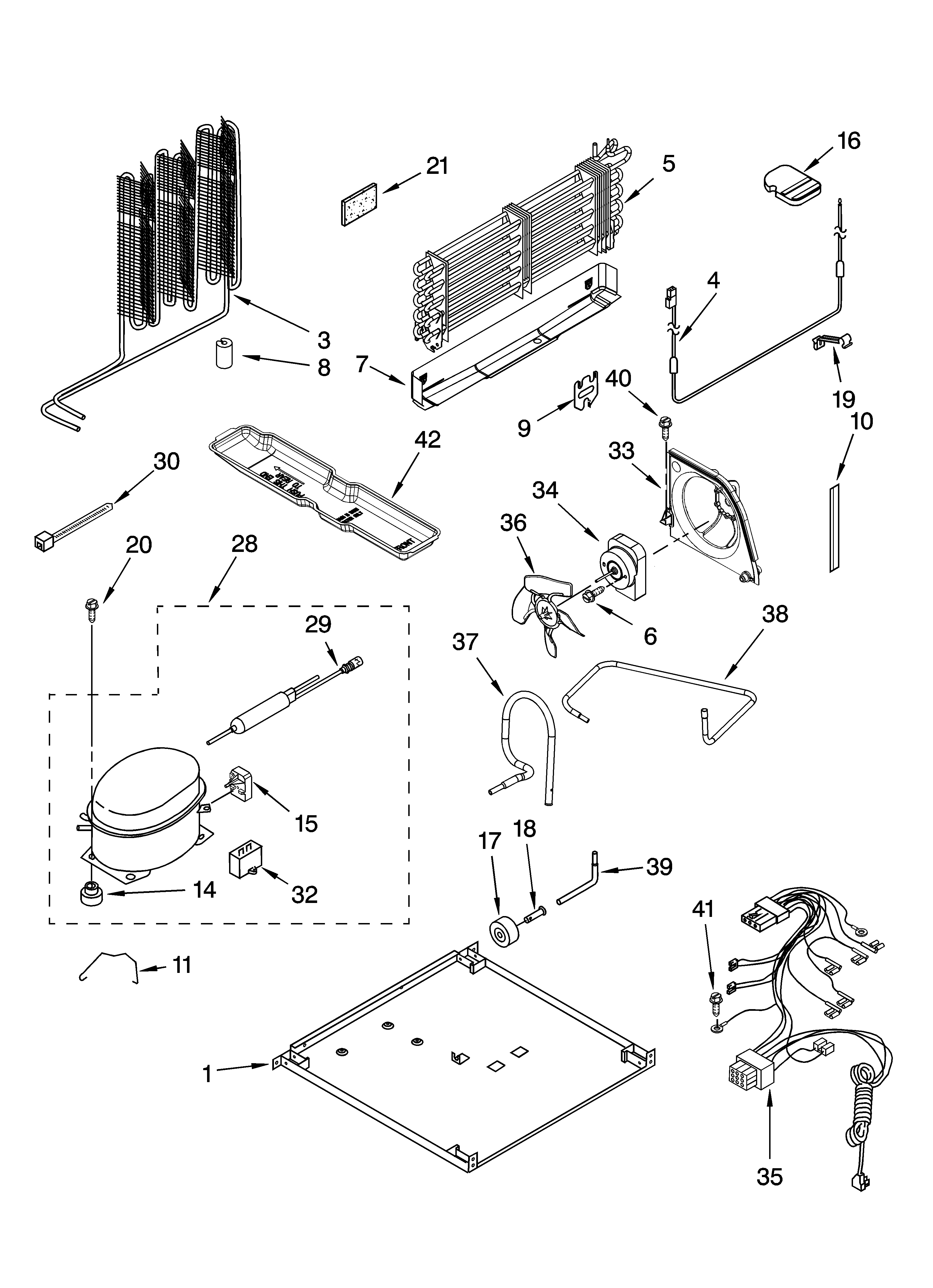 Whirlpool ET1LFKXKS08 unit parts diagram