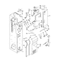 KitchenAid KSSC48QTS00 freezer liner and air flow parts diagram