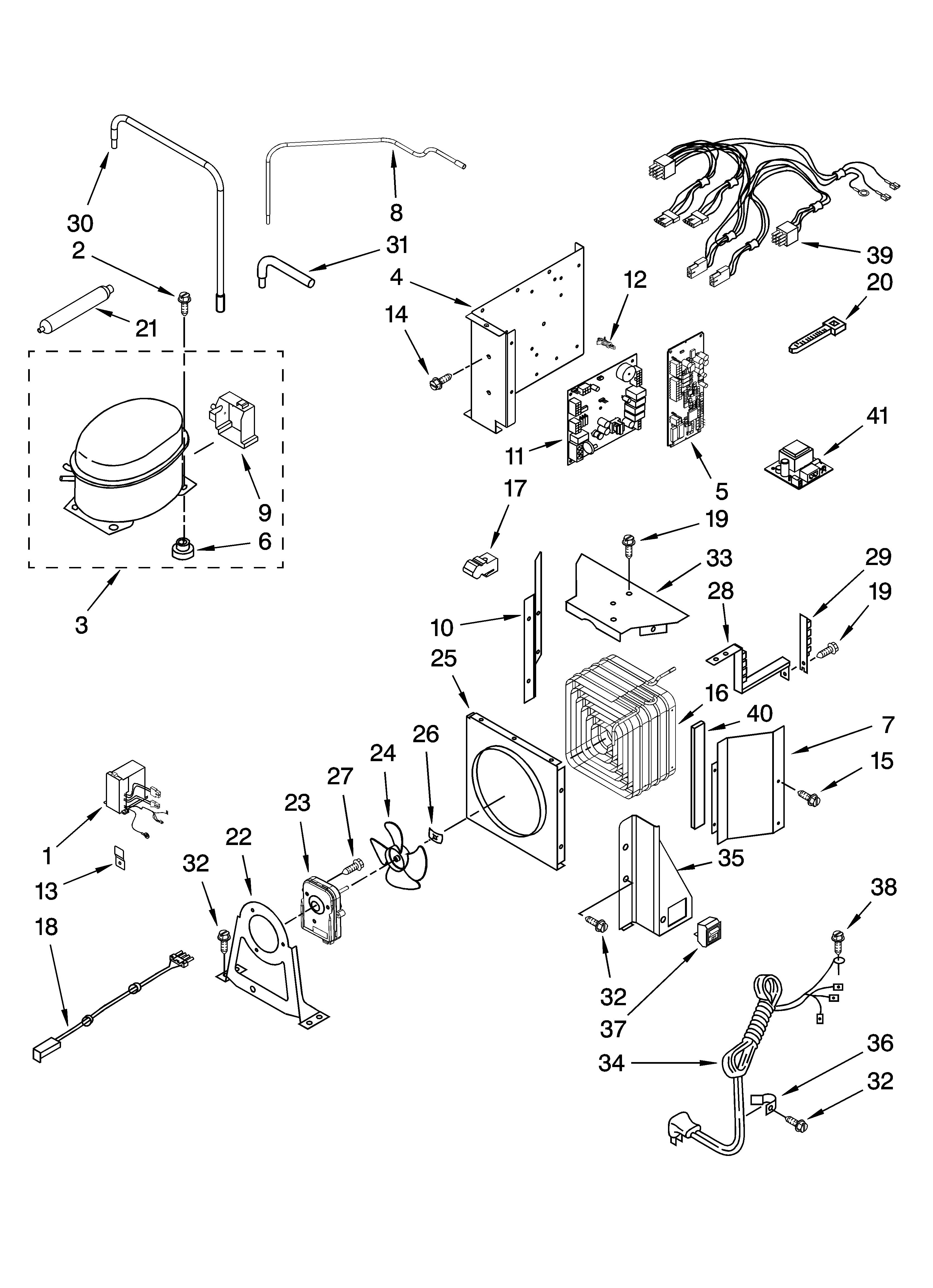 KitchenAid KSSC48QTS00 upper unit parts diagram