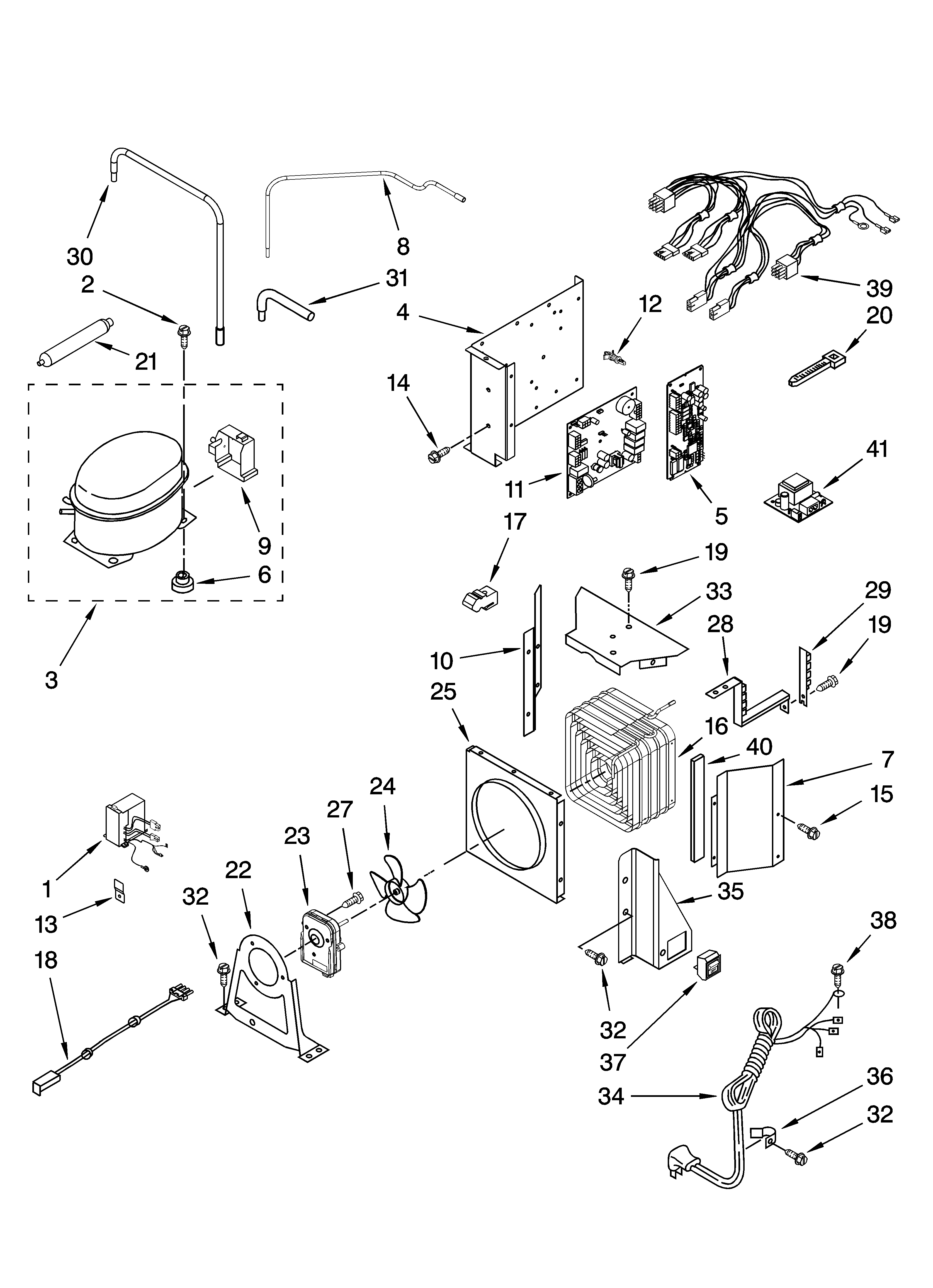 KitchenAid KSSO48QTB02 upper unit parts diagram