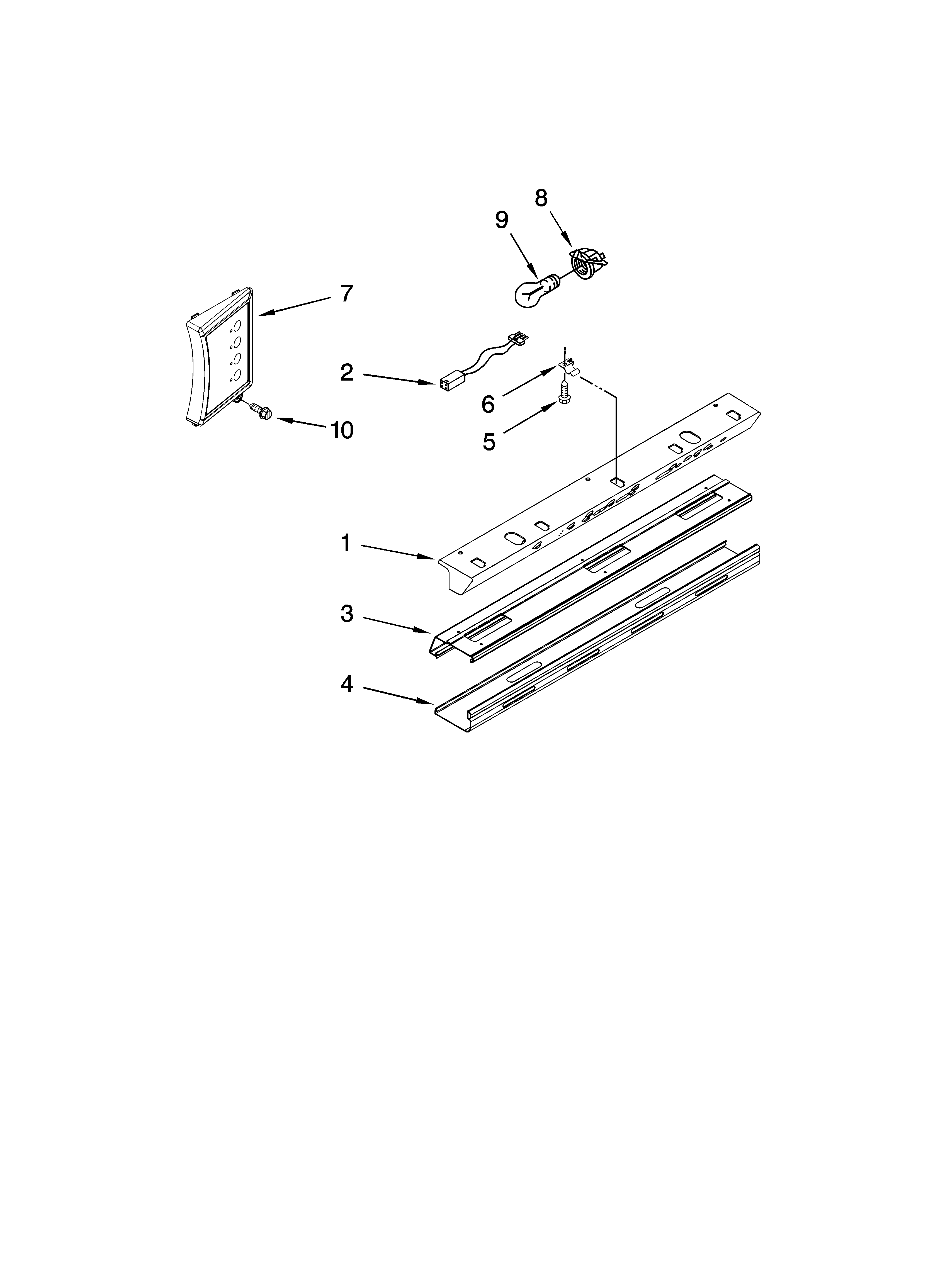 KitchenAid KSSS42FTX02 control panel parts diagram