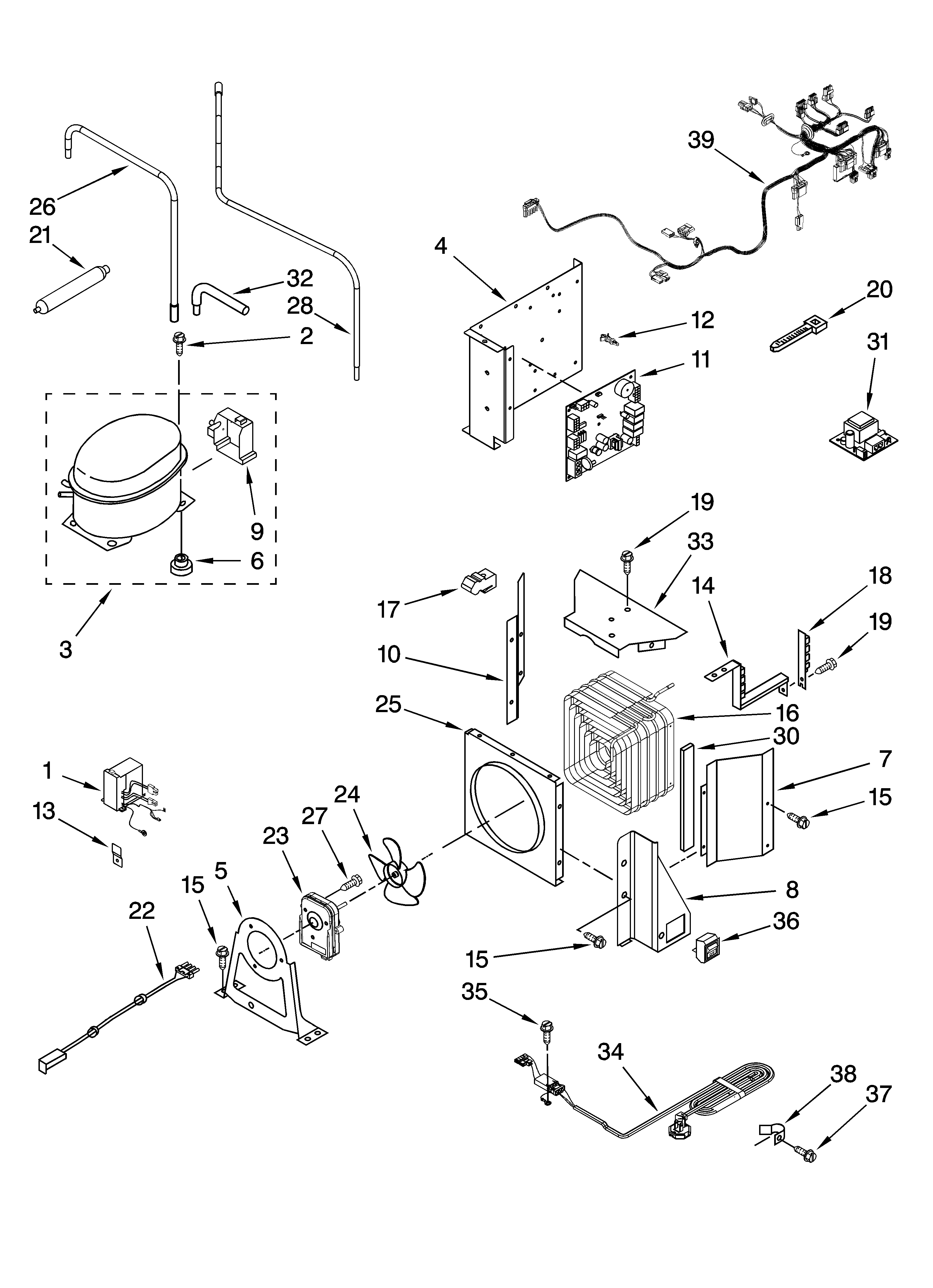KitchenAid KSSS42FTX02 upper unit parts diagram