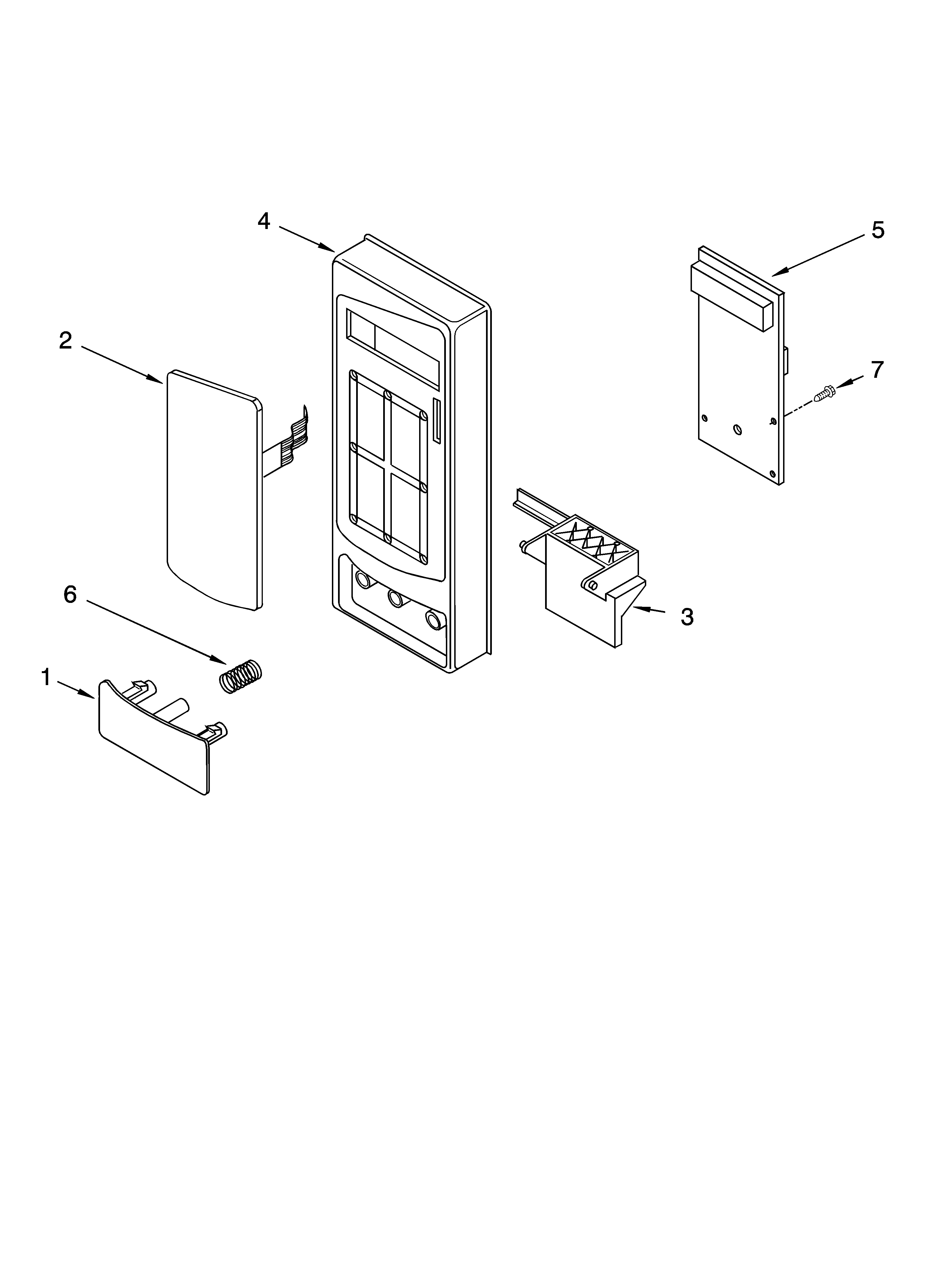 Whirlpool MT4155SPB3 control panel parts diagram