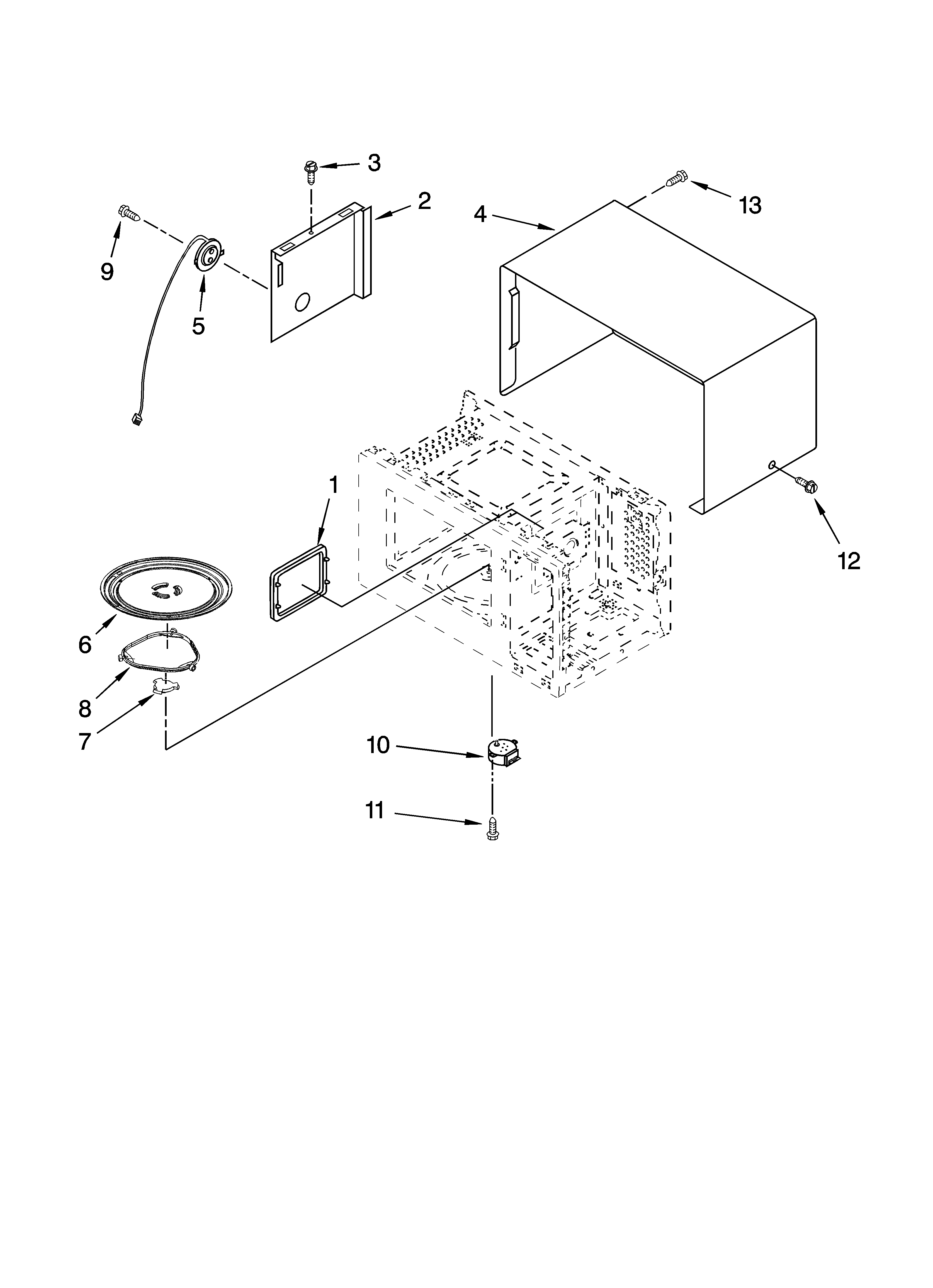 Whirlpool MT4155SPB3 oven cavity parts diagram