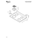 Whirlpool RF260BXSW2 cooktop parts diagram