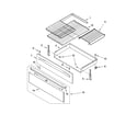 Whirlpool GS563LXSQ1 drawer & broiler parts diagram