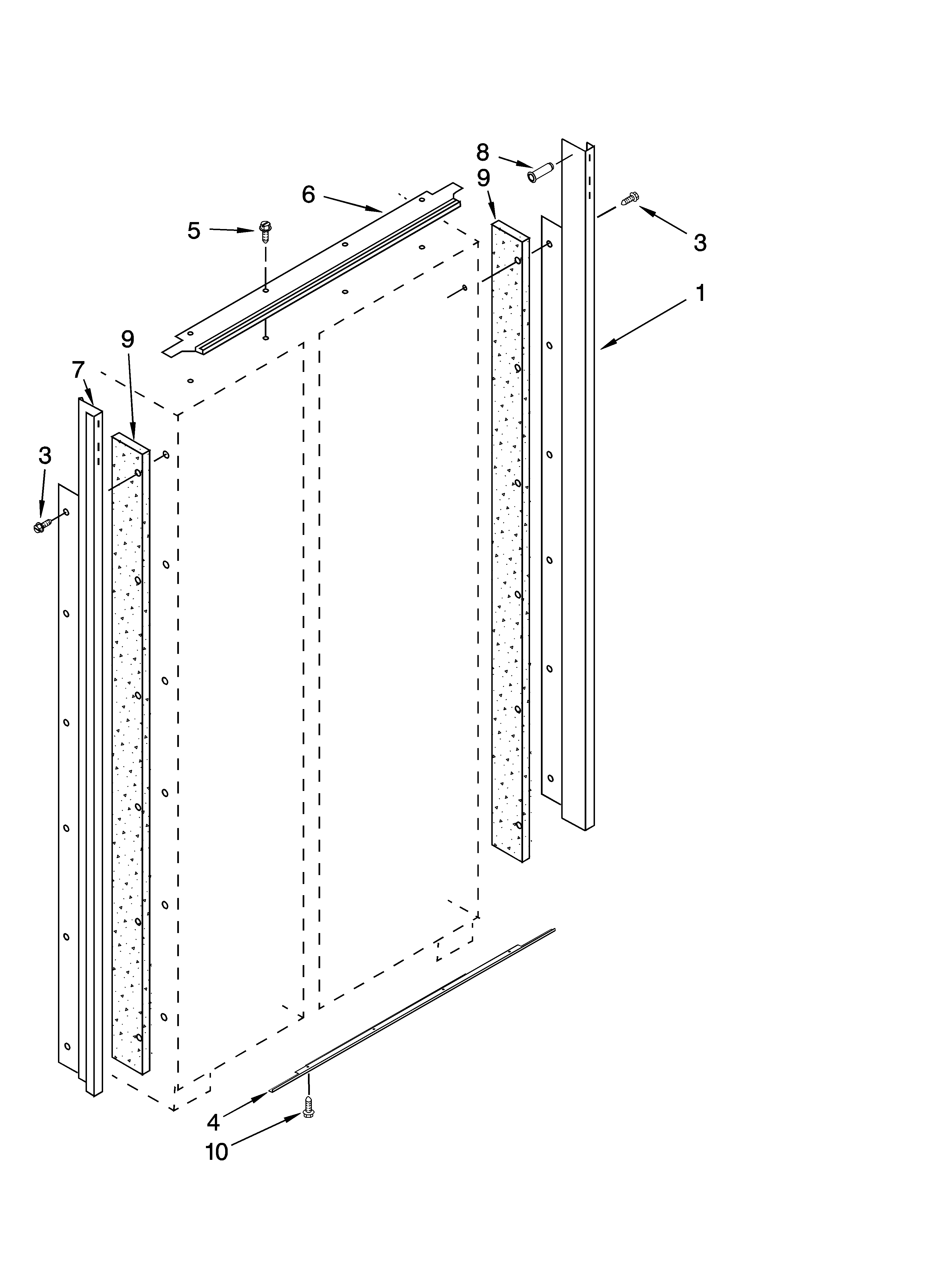 Jenn-Air JS42CXDBDB00 cabinet trim parts diagram