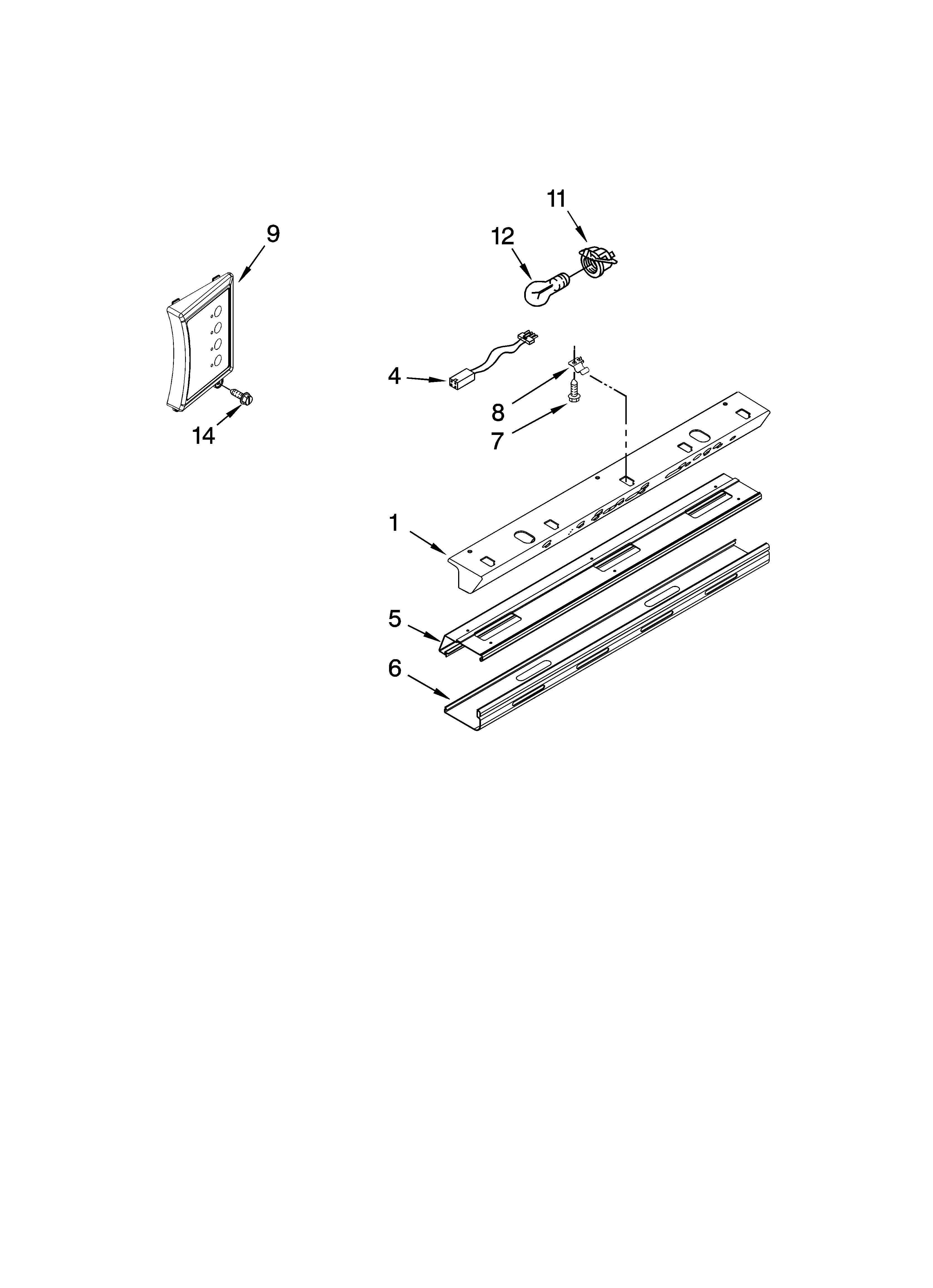 Jenn-Air JS42PPFXDB00 control panel parts diagram