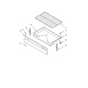 Estate TEP315TW1 drawer & broiler parts diagram