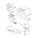 Whirlpool GB2SHTXTT11 freezer liner parts diagram