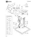 Maytag MGD5621TQ0 top and console parts diagram