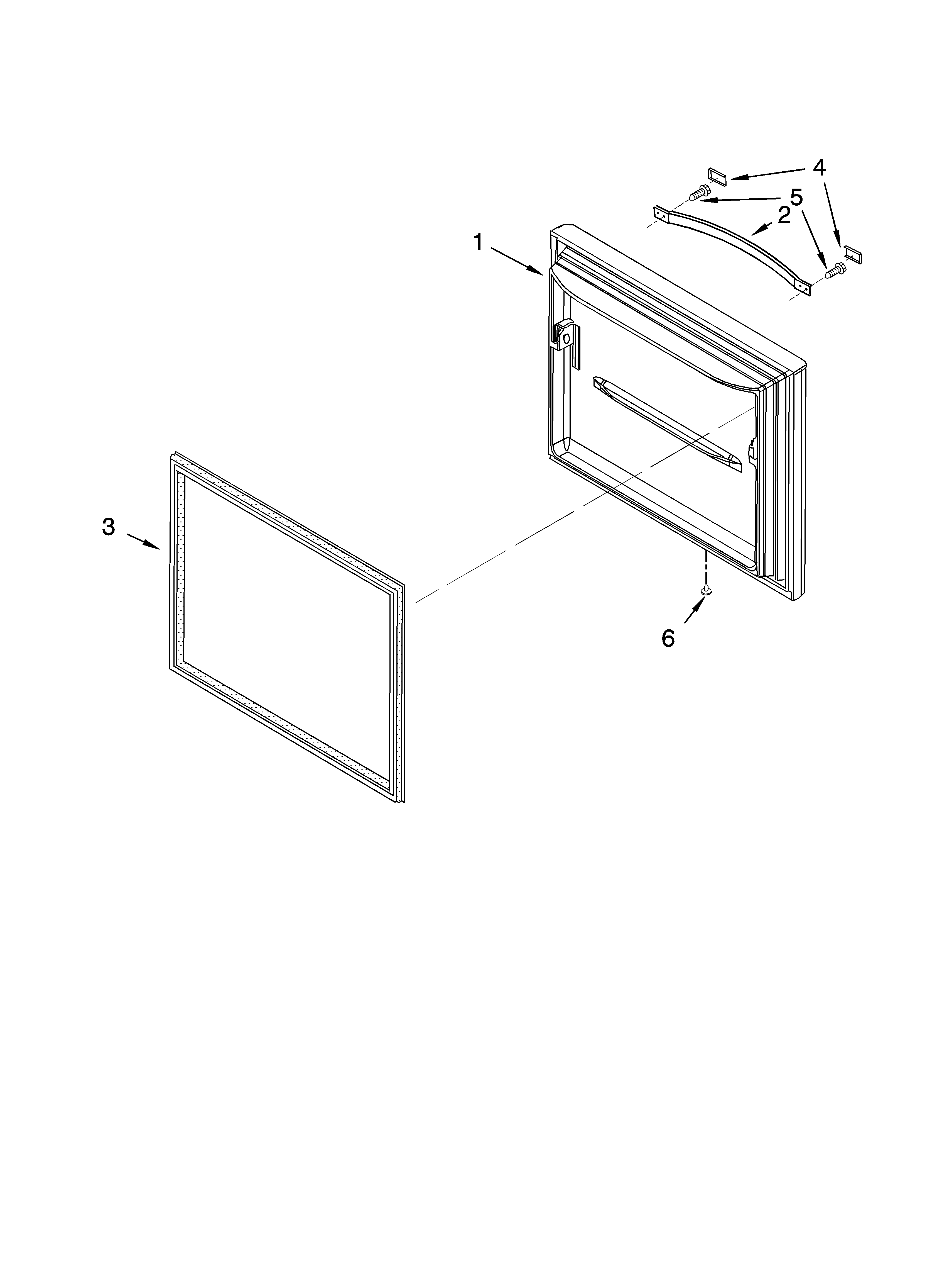 Whirlpool GB2SHDXPB12 freezer door parts diagram