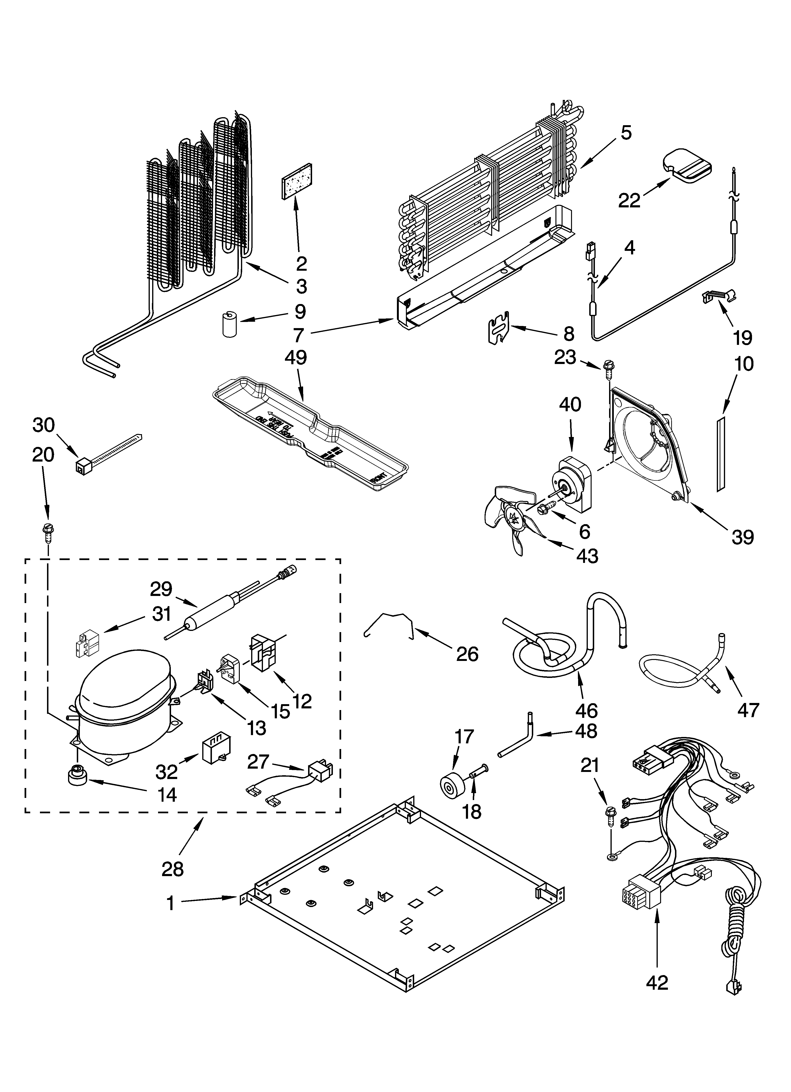 Whirlpool GR9FHTXVB00 unit parts diagram