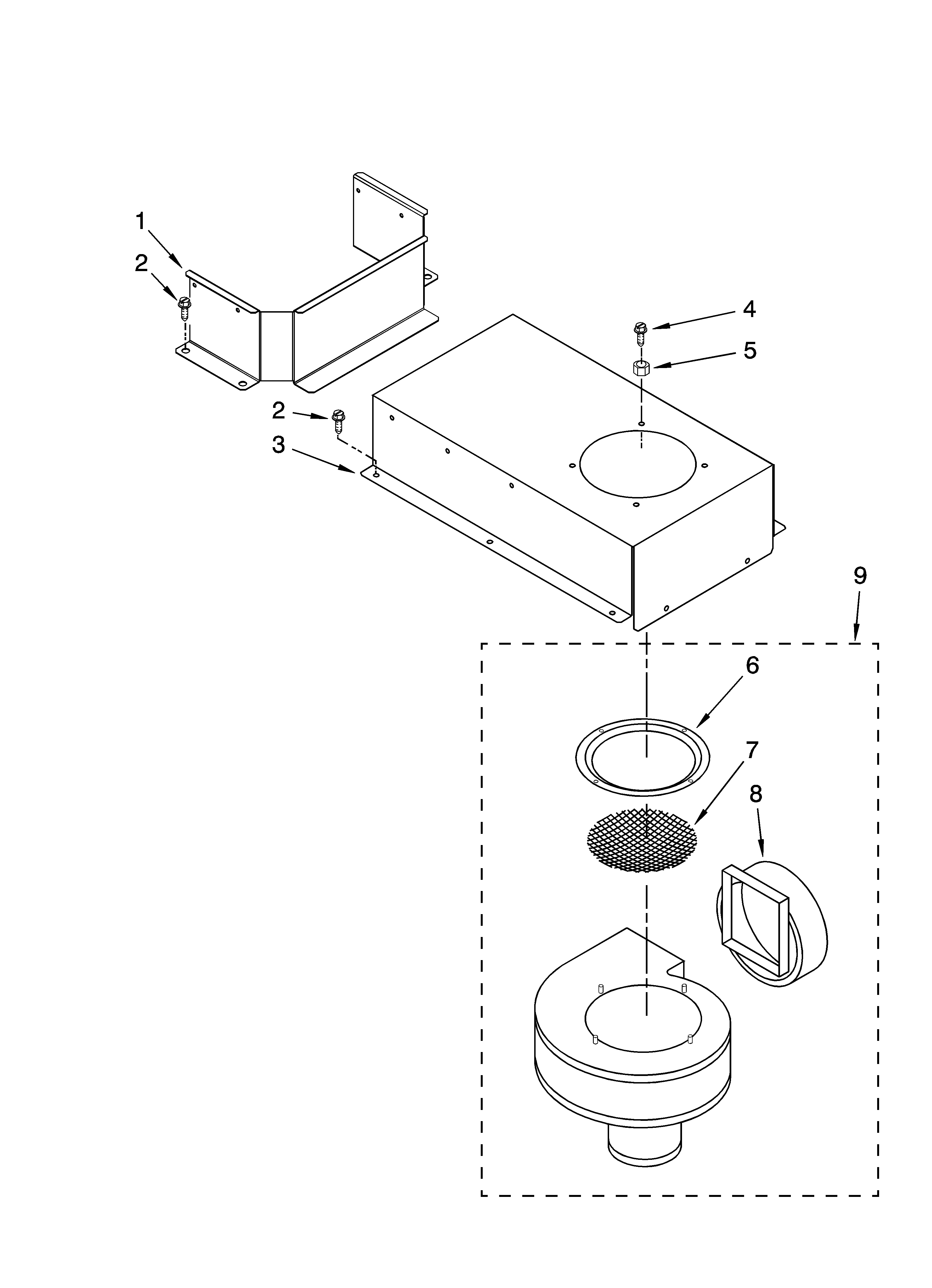 KitchenAid KECD806RBL04 blower unit parts, optional parts diagram