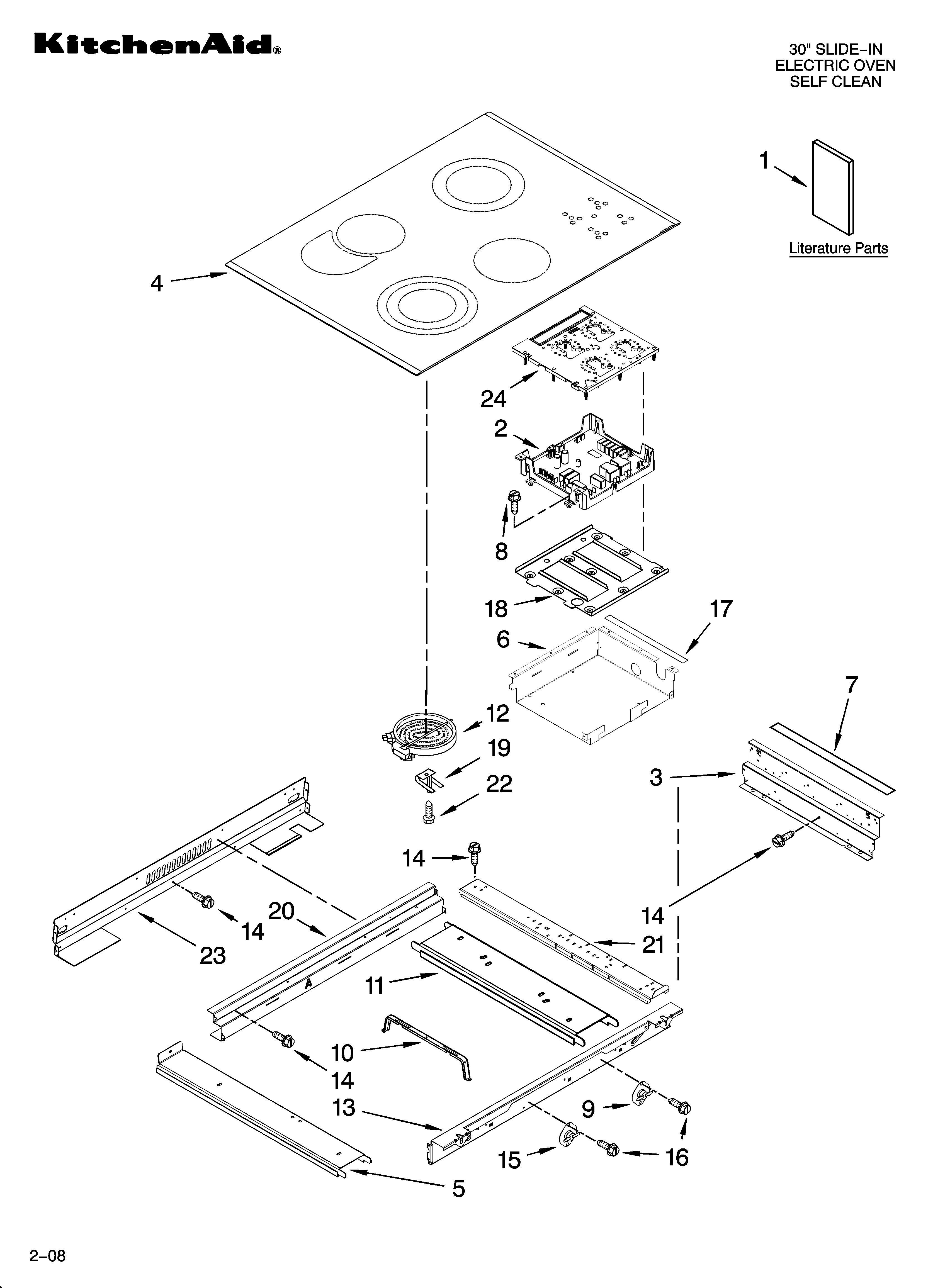 KitchenAid KESS908SPB01 cooktop parts diagram