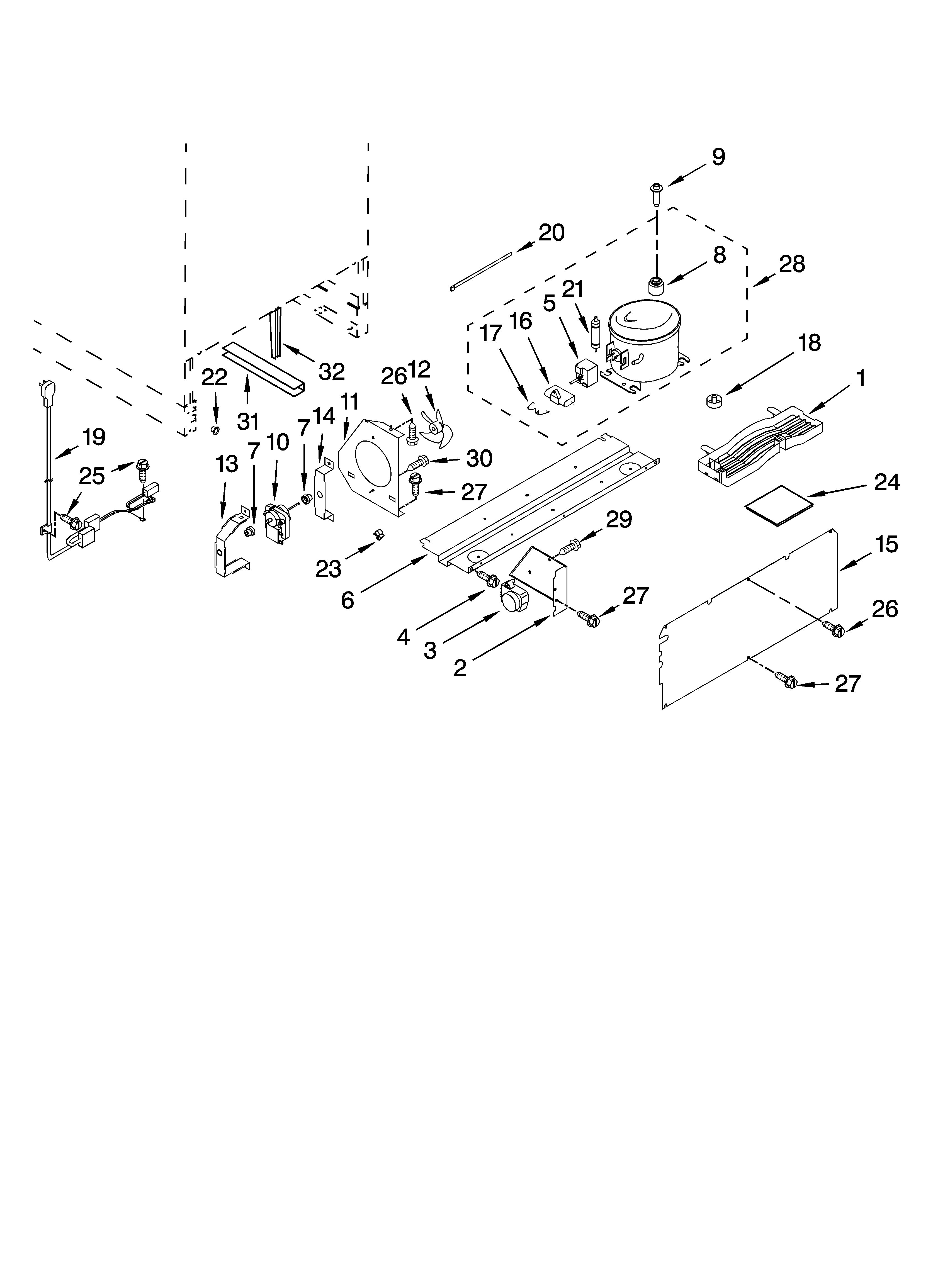 KitchenAid KURO24RSBX01 unit parts diagram
