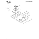 Whirlpool RF110AXSQ2 cooktop parts diagram