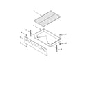 Whirlpool RF110AXSQ2 drawer & broiler parts diagram