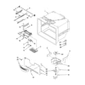 Whirlpool GX5SHDXTB11 freezer liner parts diagram