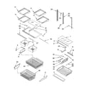 Whirlpool GX5SHDXTB11 shelf parts diagram