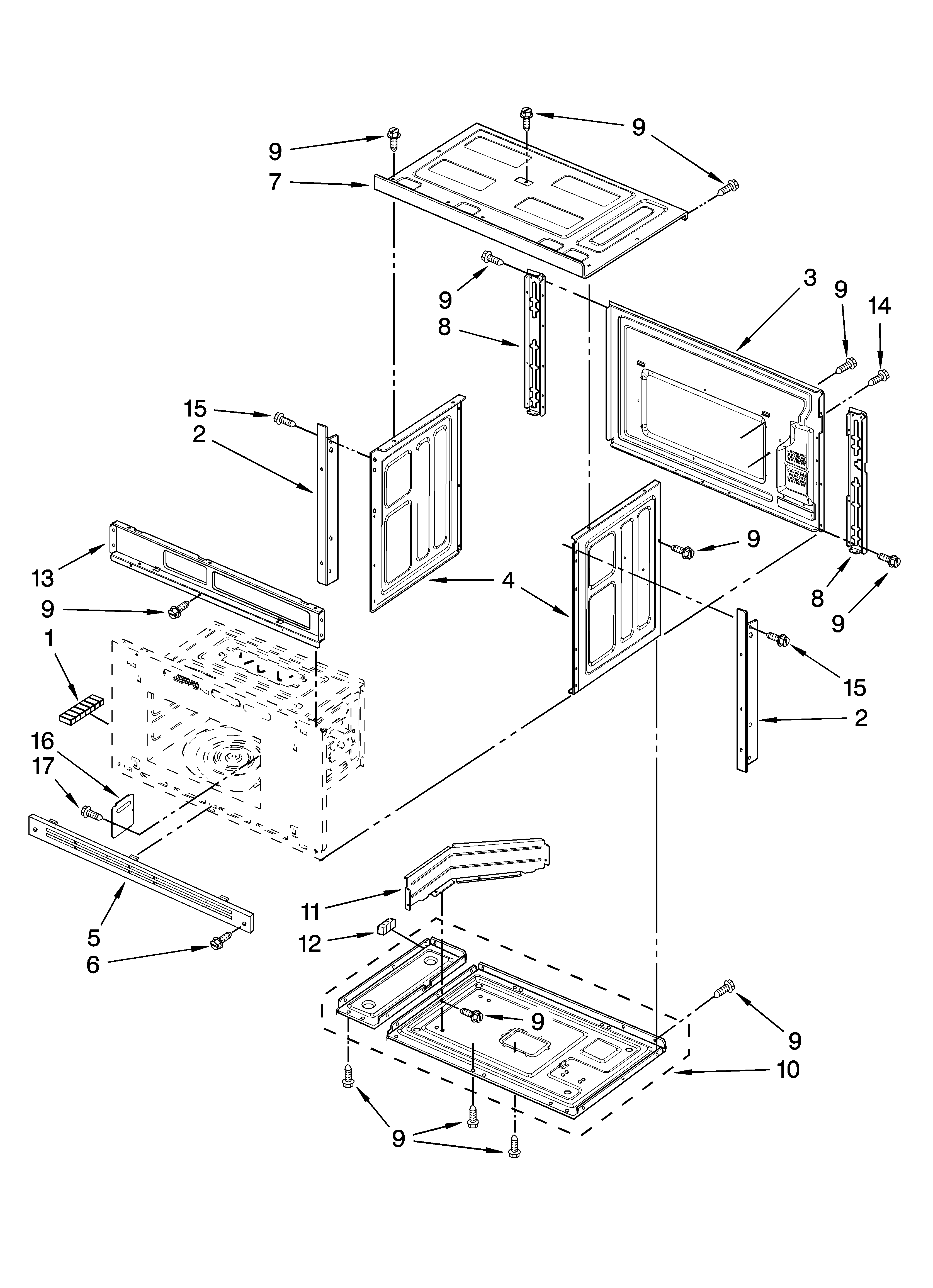 Jenn-Air JMC8130DDR10 oven parts diagram