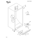 Whirlpool EV187NYRS01 cabinet parts diagram